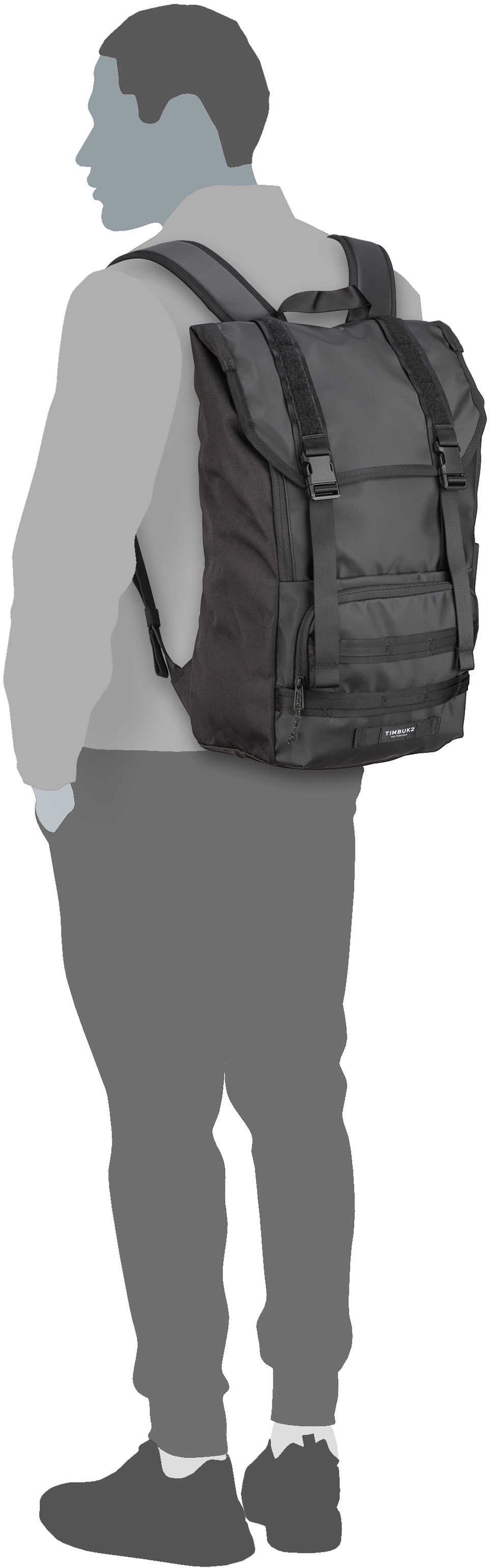Timbuk2 Rogue Backpack Steel Rucksack – Silhouettenansicht