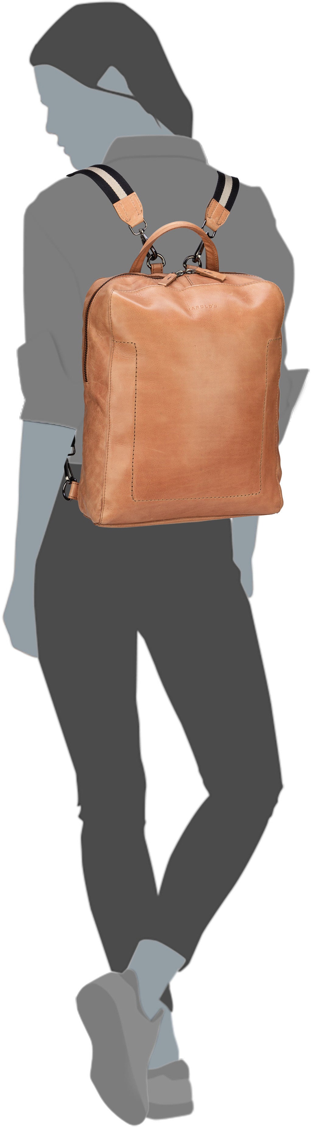 Harold's Caugio CAU2958 Camel Rucksack – Silhouettenansicht