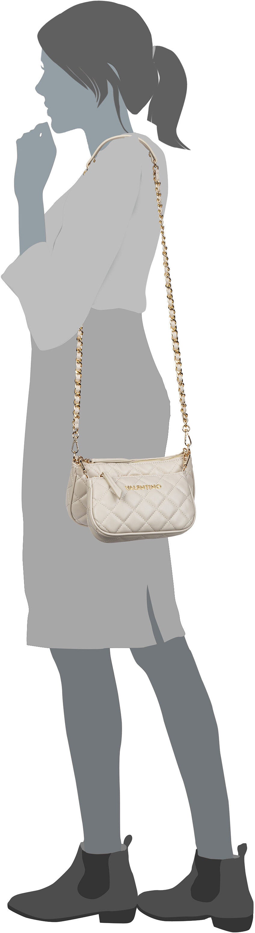 Valentino Ocarina K24R Perla Crossbody Bag – Silhouettenansicht