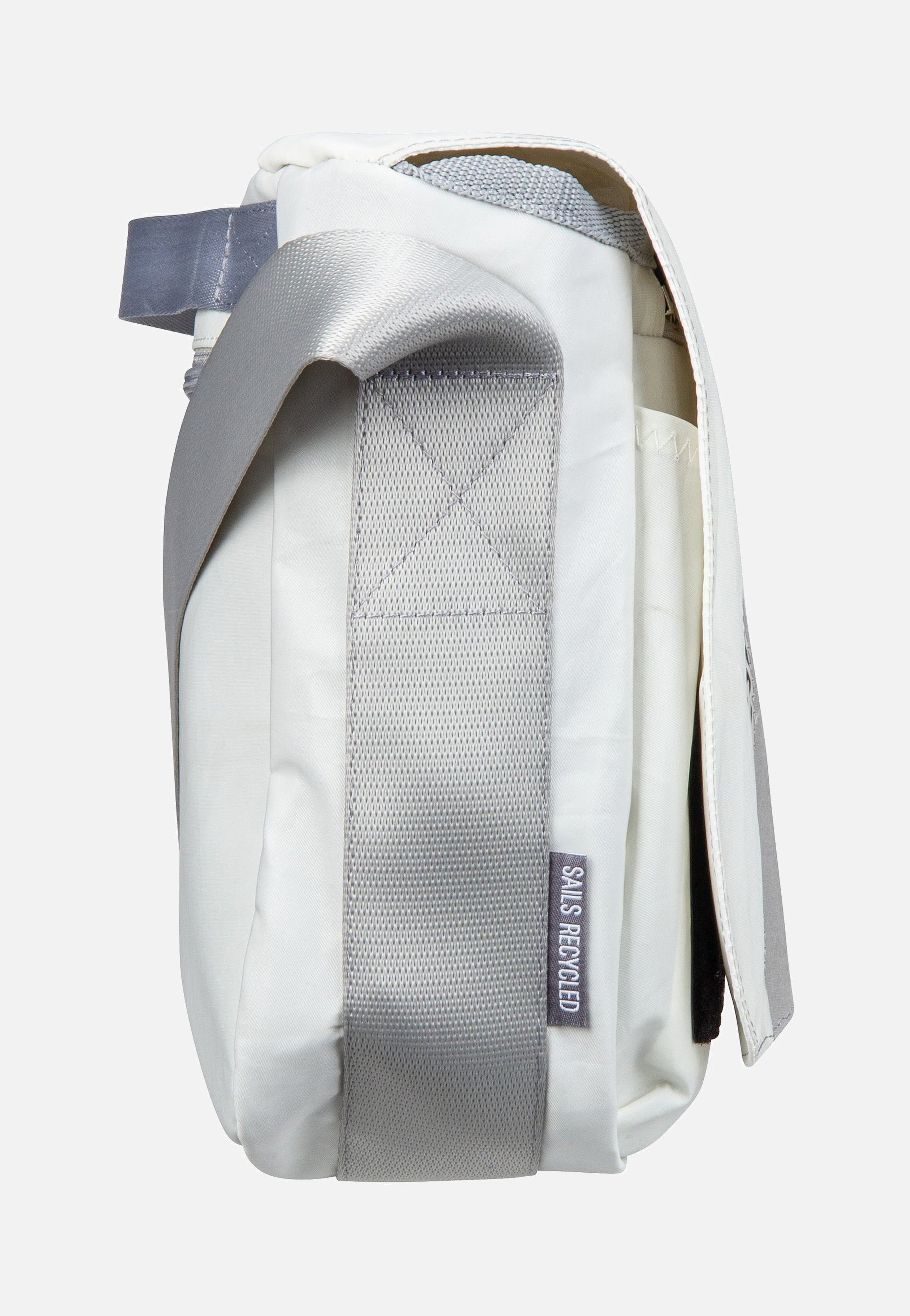 360Grad Barkasse Mini Stencil-Weiß/Grau Messenger Bag