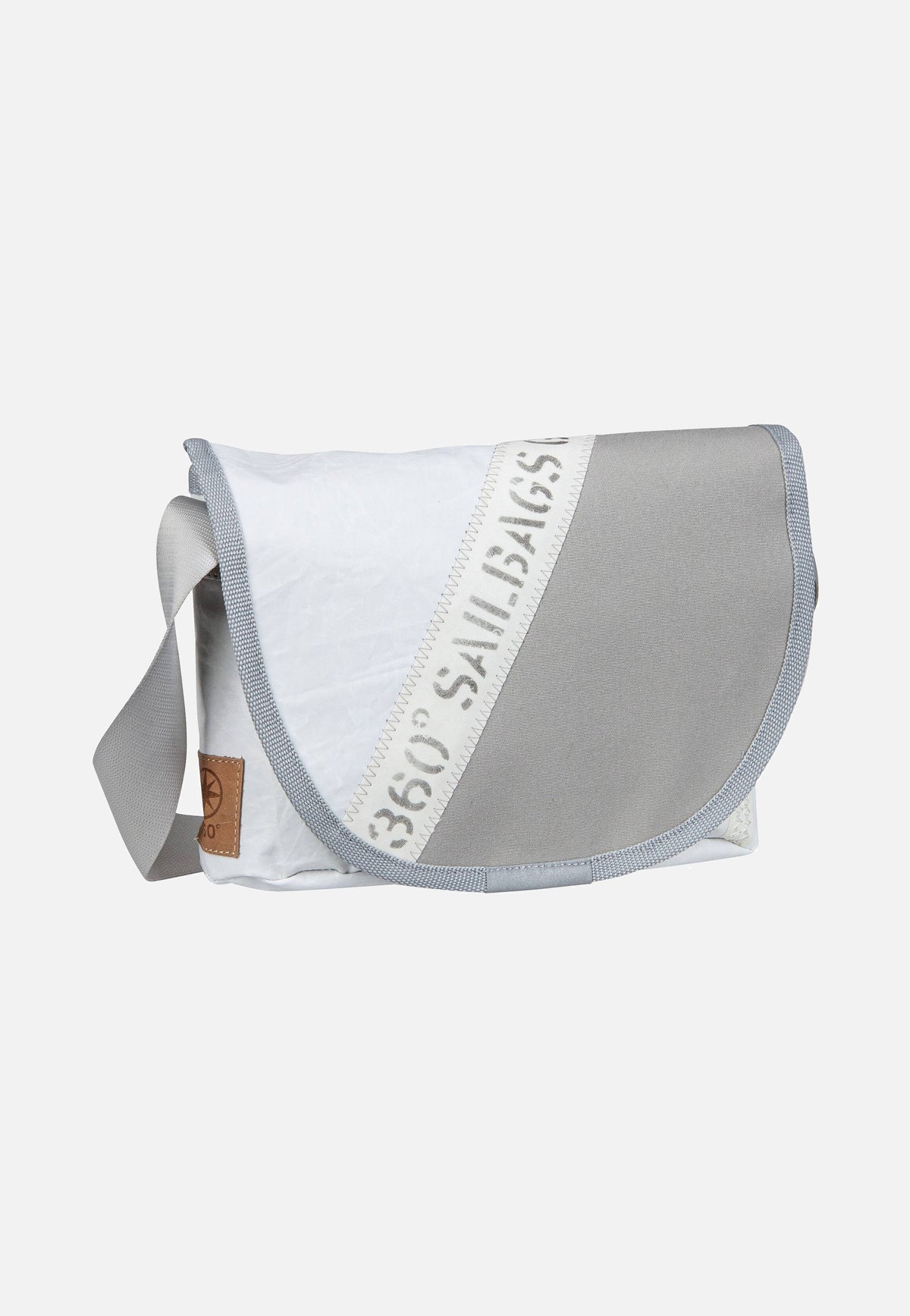 360Grad Perle Stencil-Weiß/Grau Messenger Bag