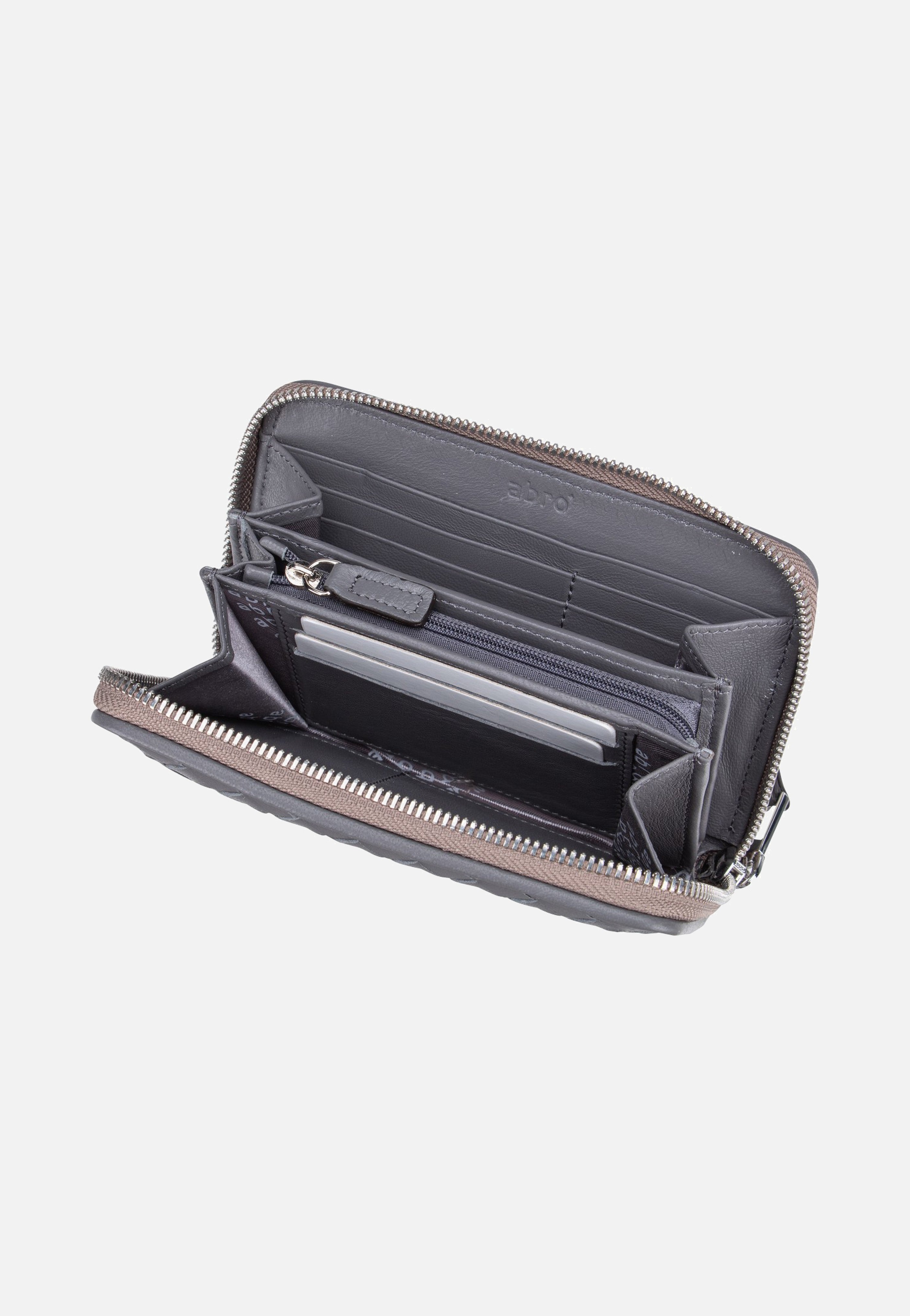 abro Piuma Weaving Wallet M Zinc Portemonnaie