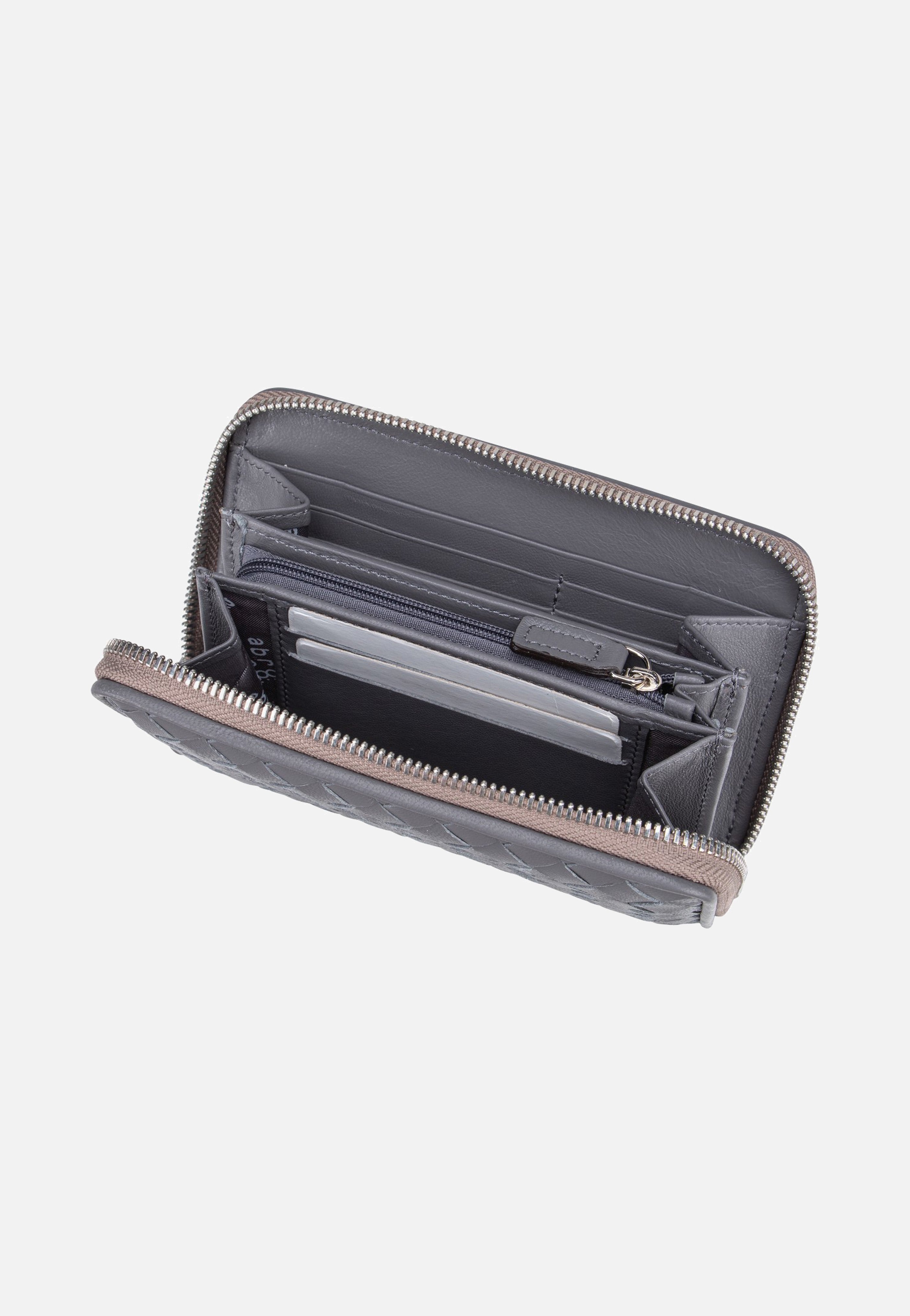 abro Piuma Weaving Wallet M Zinc Portemonnaie