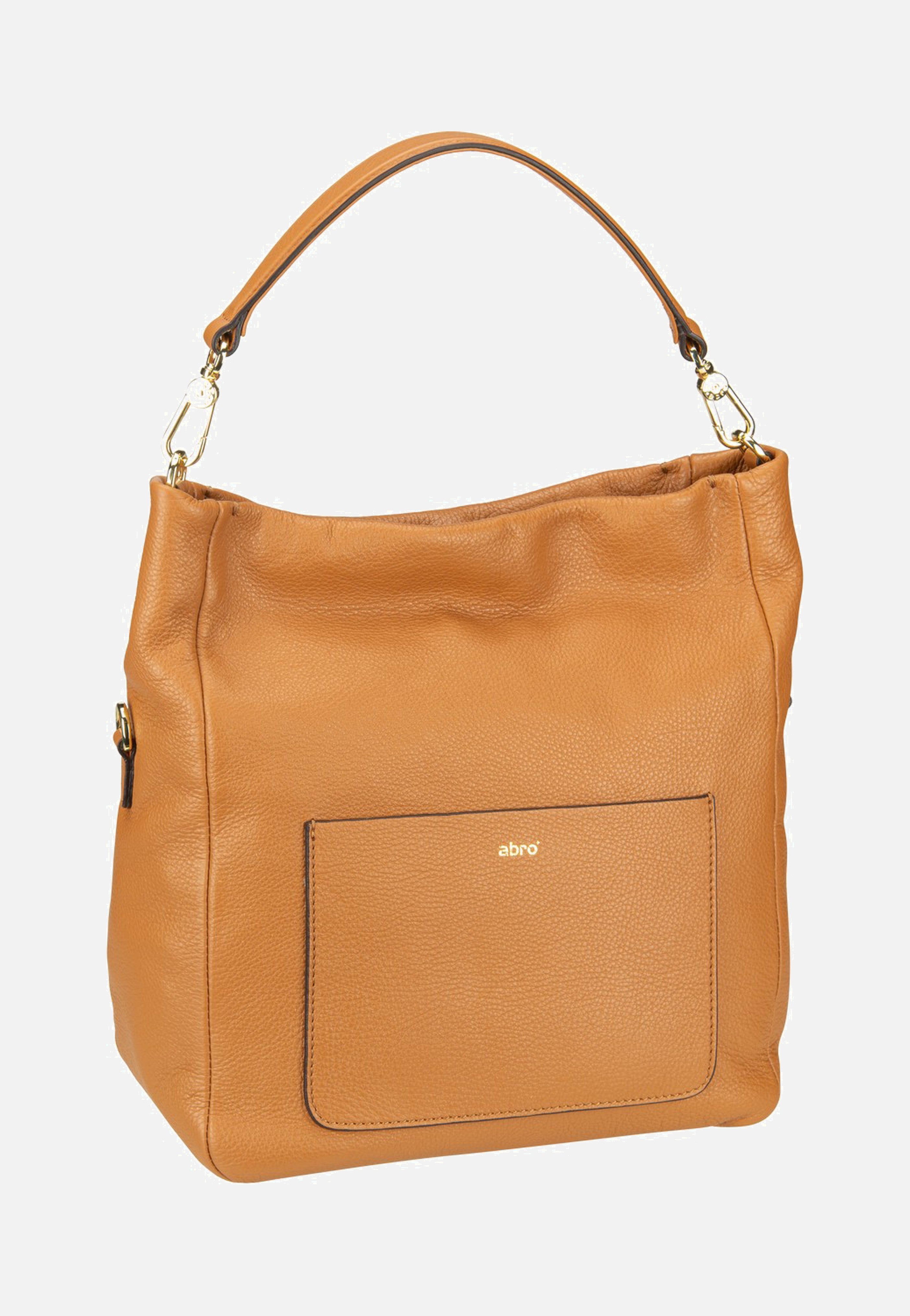 abro Raquel Small Cuoio Hobo Bag