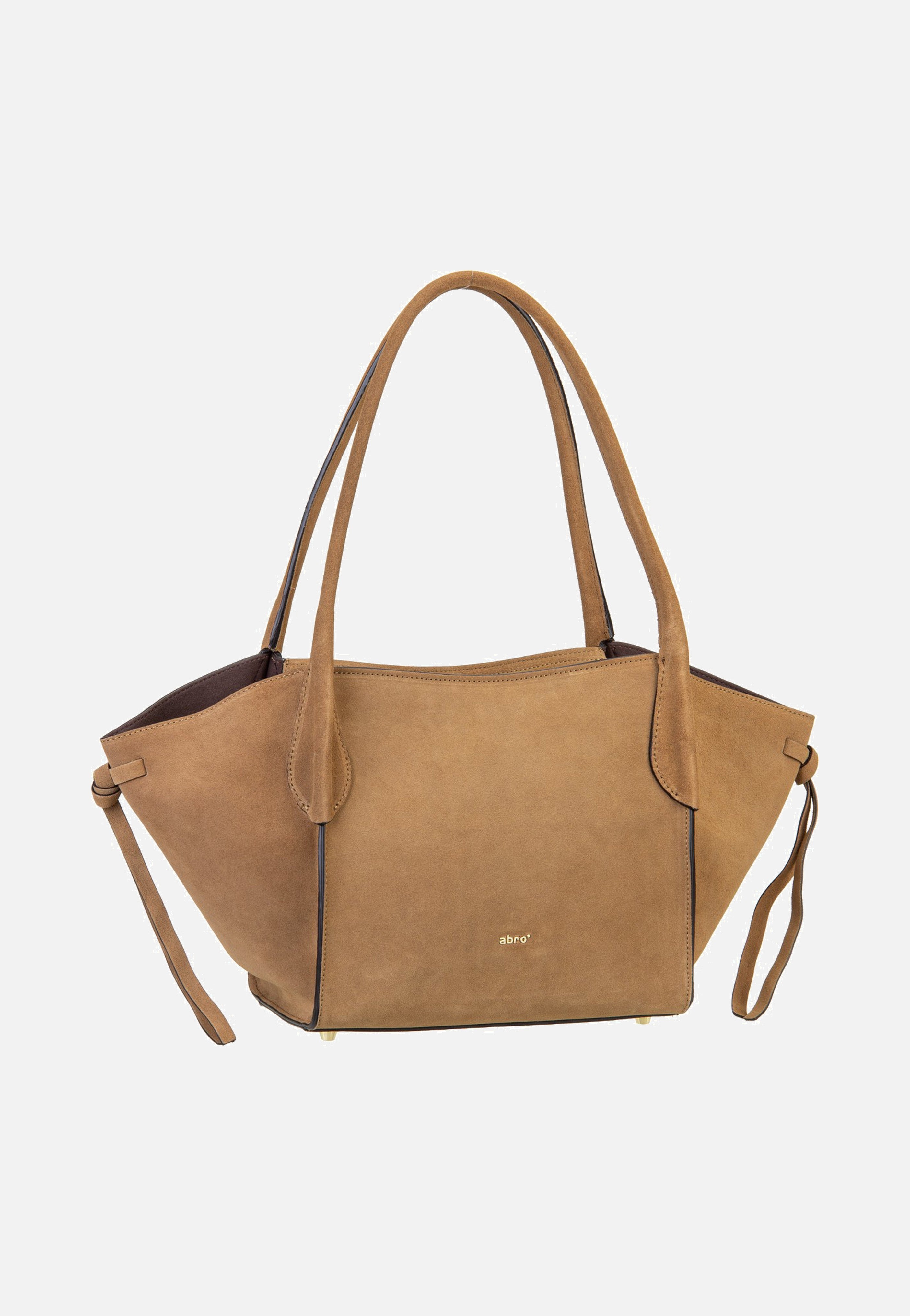 abro Vibe Small Cappuccino Handle Bag
