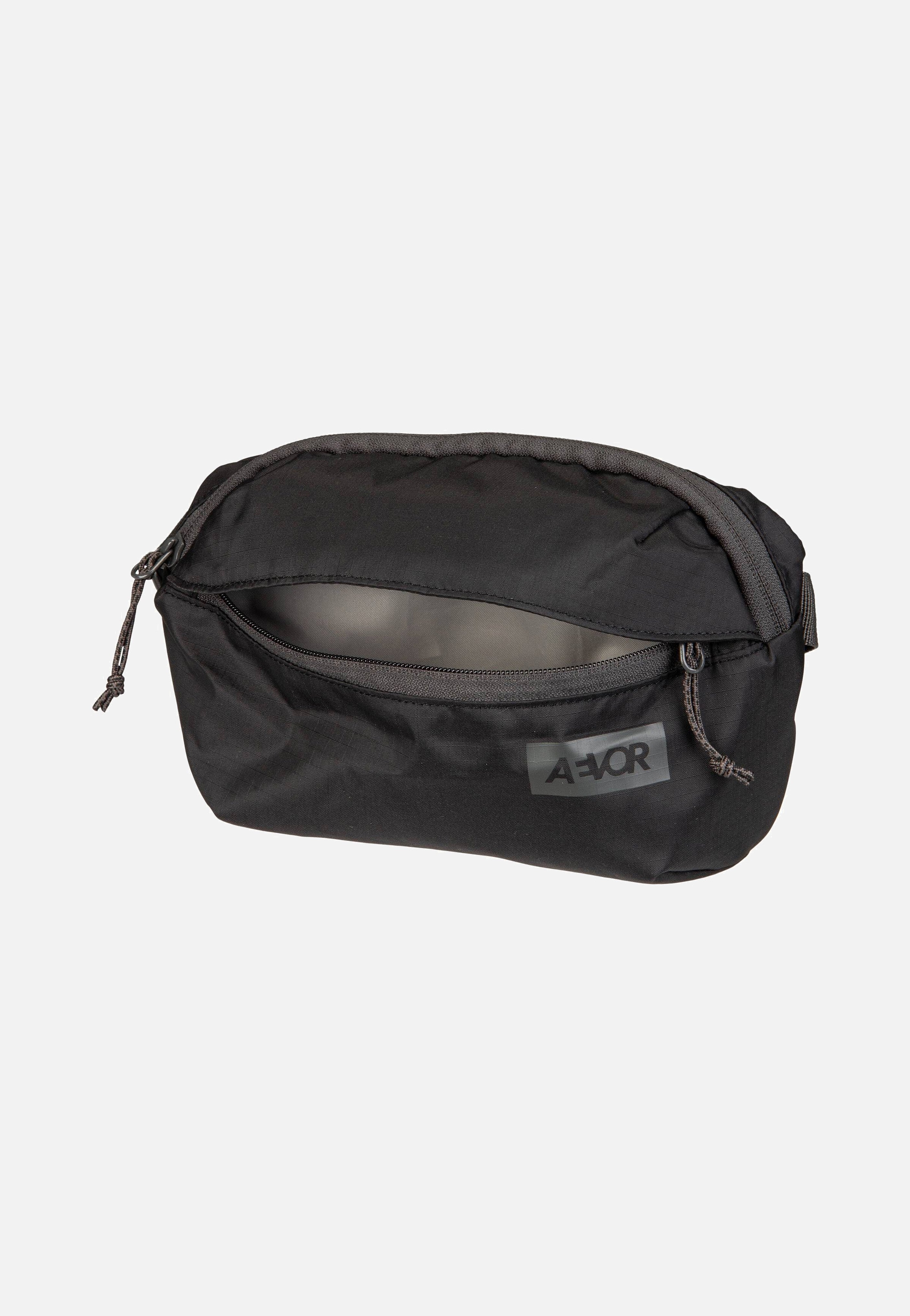 AEVOR Hip Bag Ease Ripstop Black Charcoal Bauchtasche