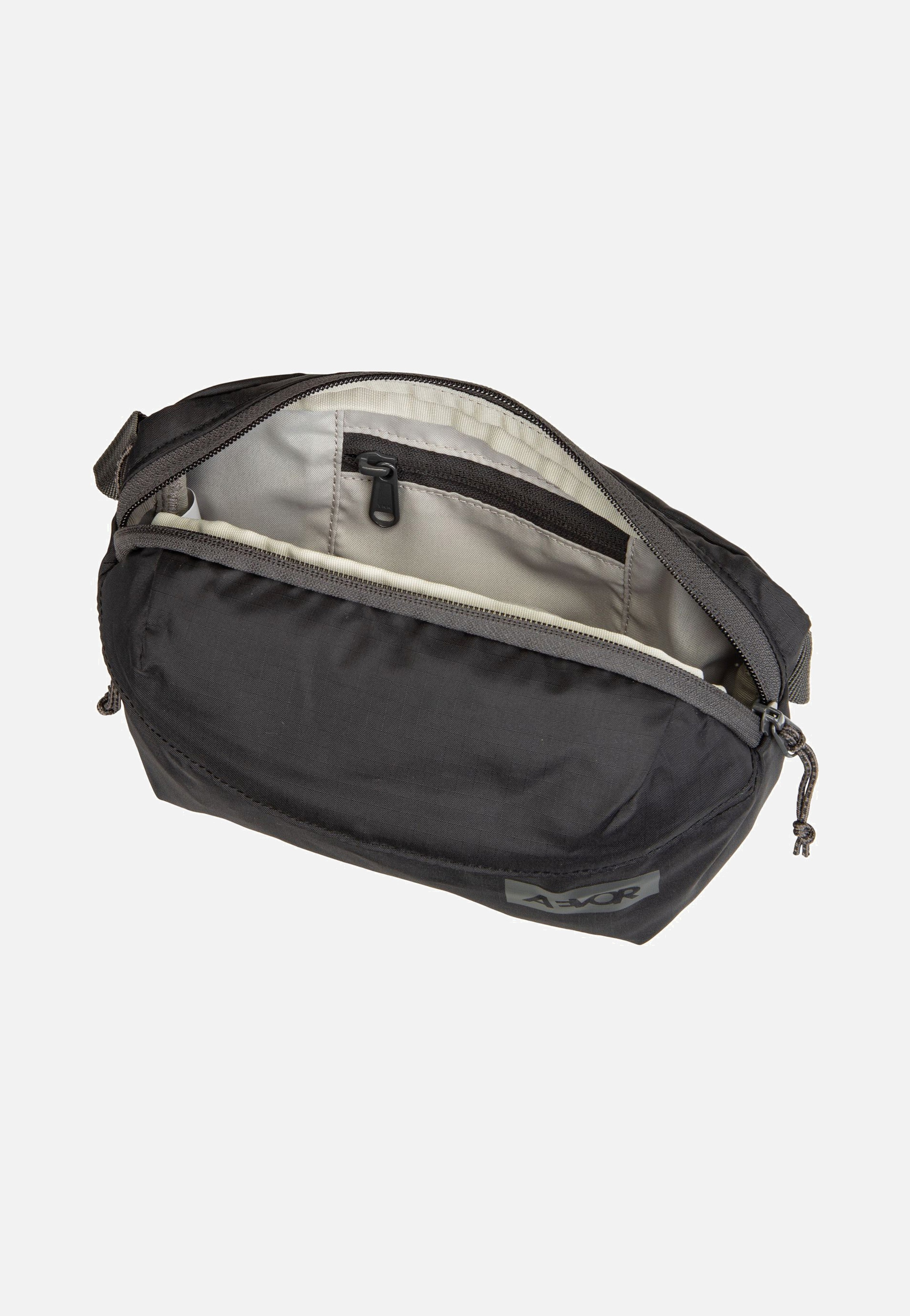 AEVOR Hip Bag Ease Ripstop Black Charcoal Bauchtasche