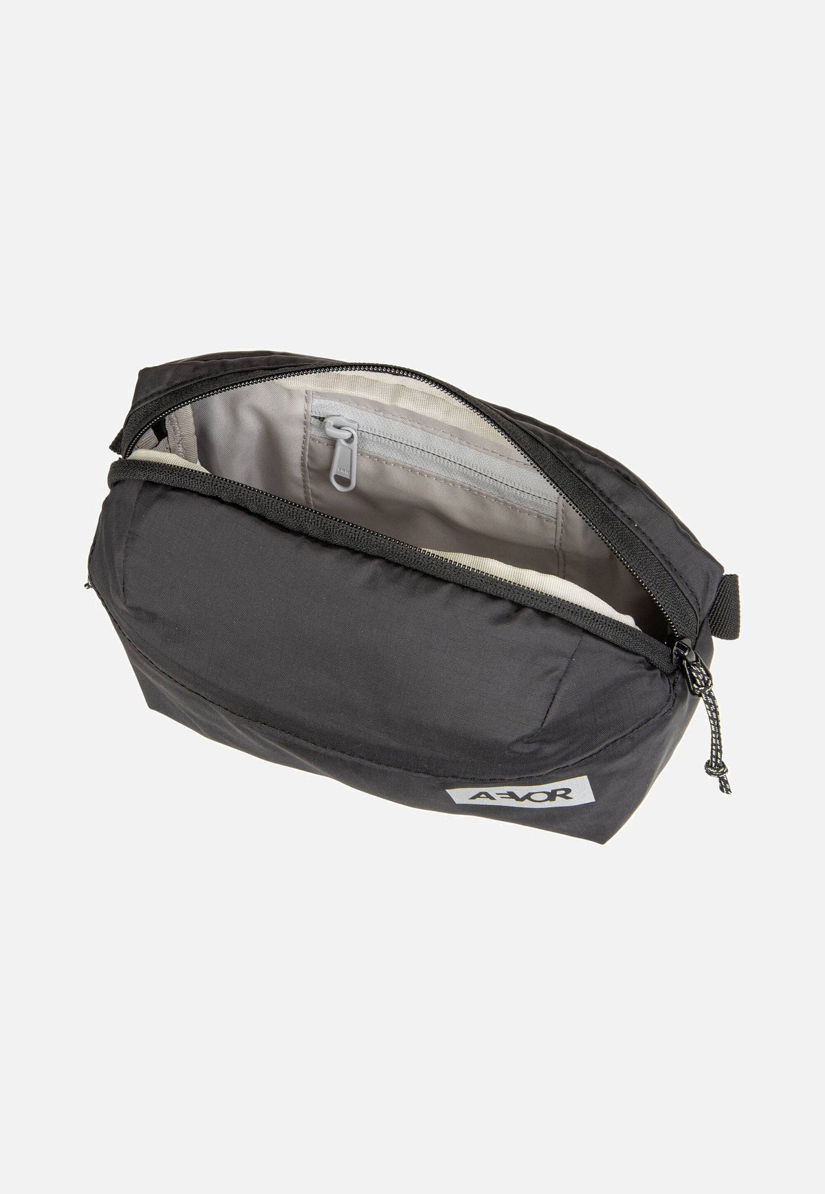 AEVOR Hip Bag Ease Ripstop Black Bauchtasche