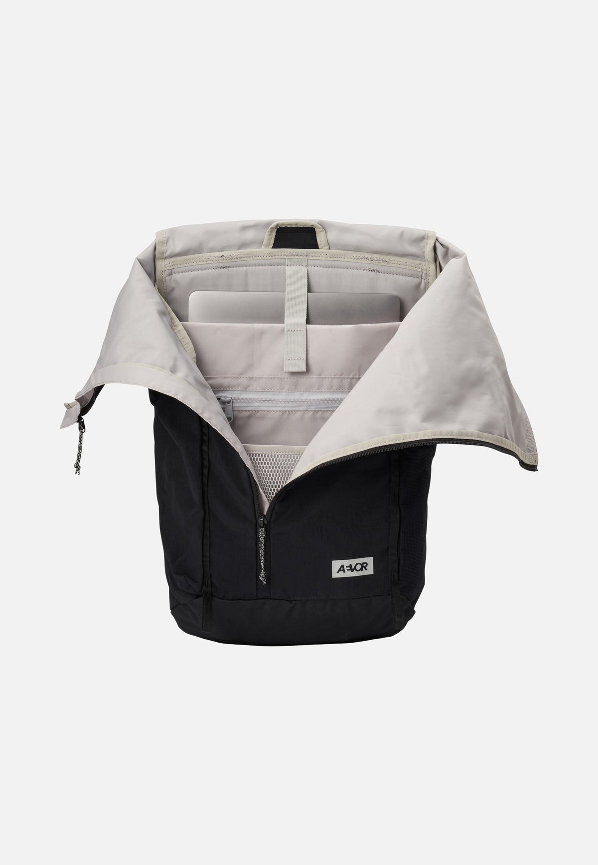 AEVOR Active Pack Black Rolltop Rucksack