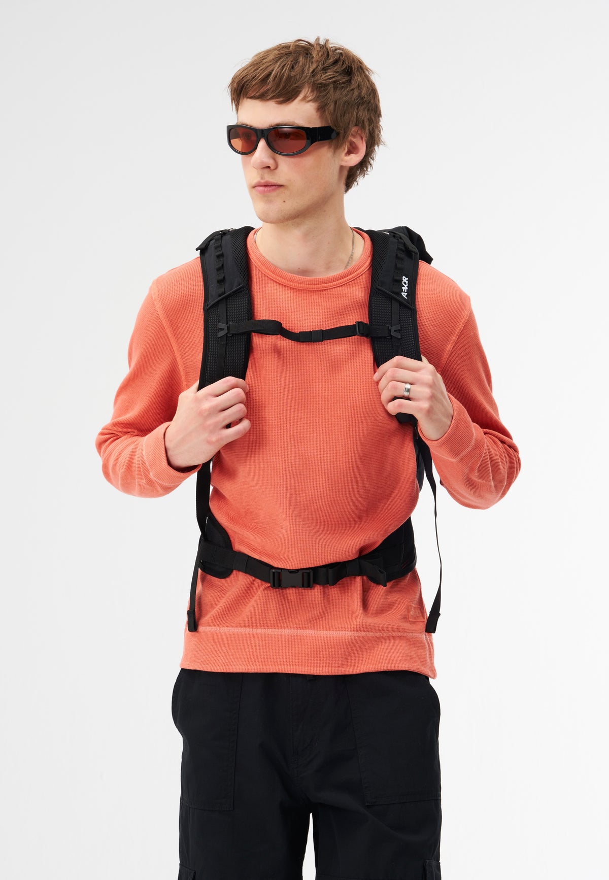 AEVOR Active Pack Black Rolltop Rucksack