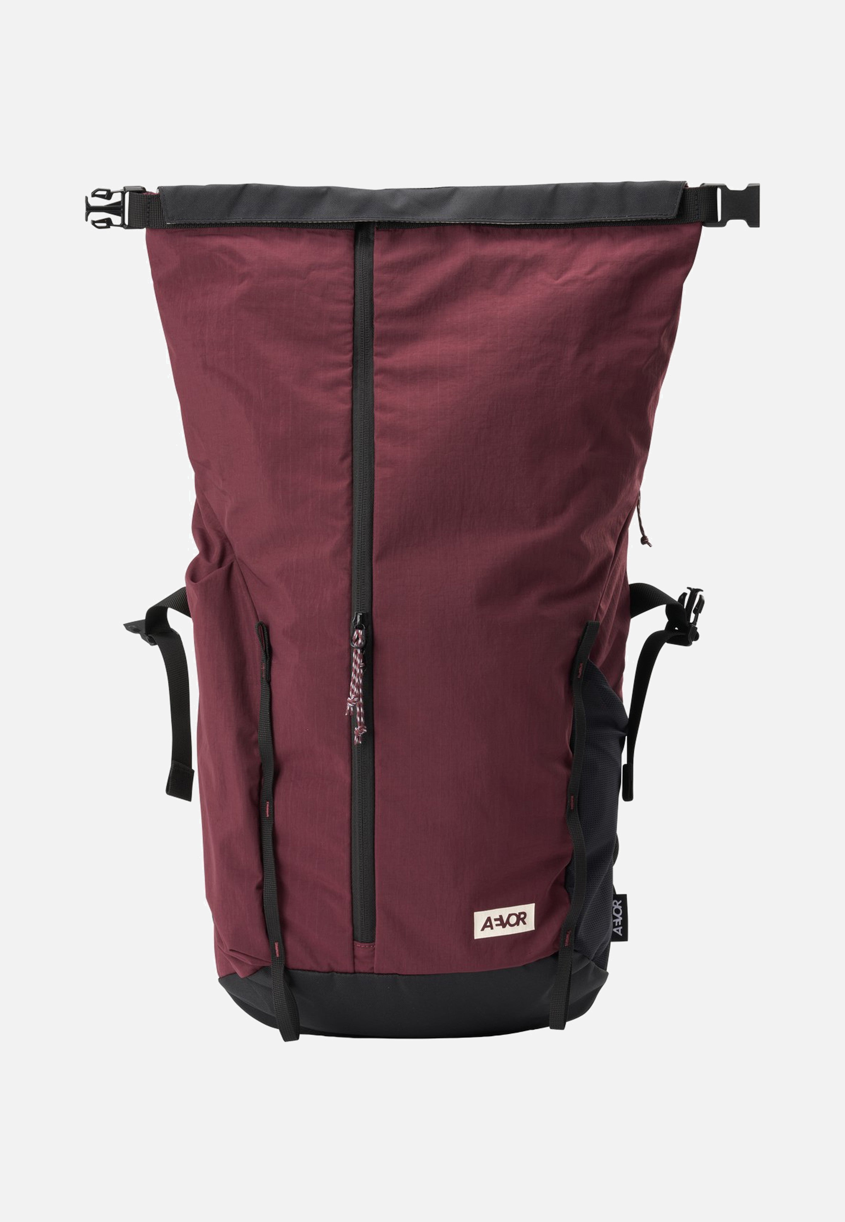 AEVOR Active Pack Burgundy Rolltop Backpack