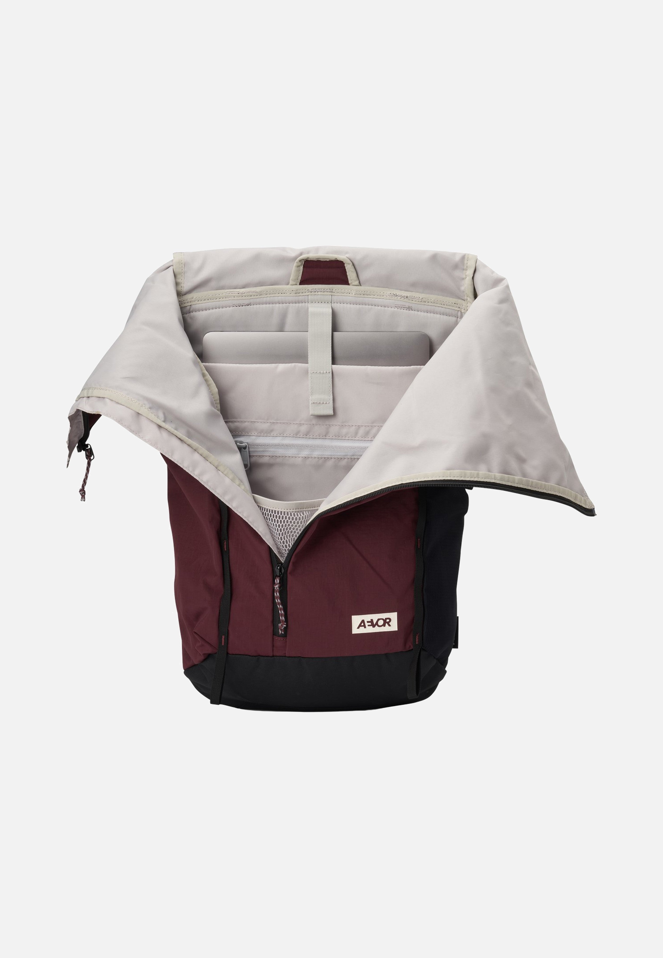 AEVOR Active Pack Burgundy Rolltop Backpack