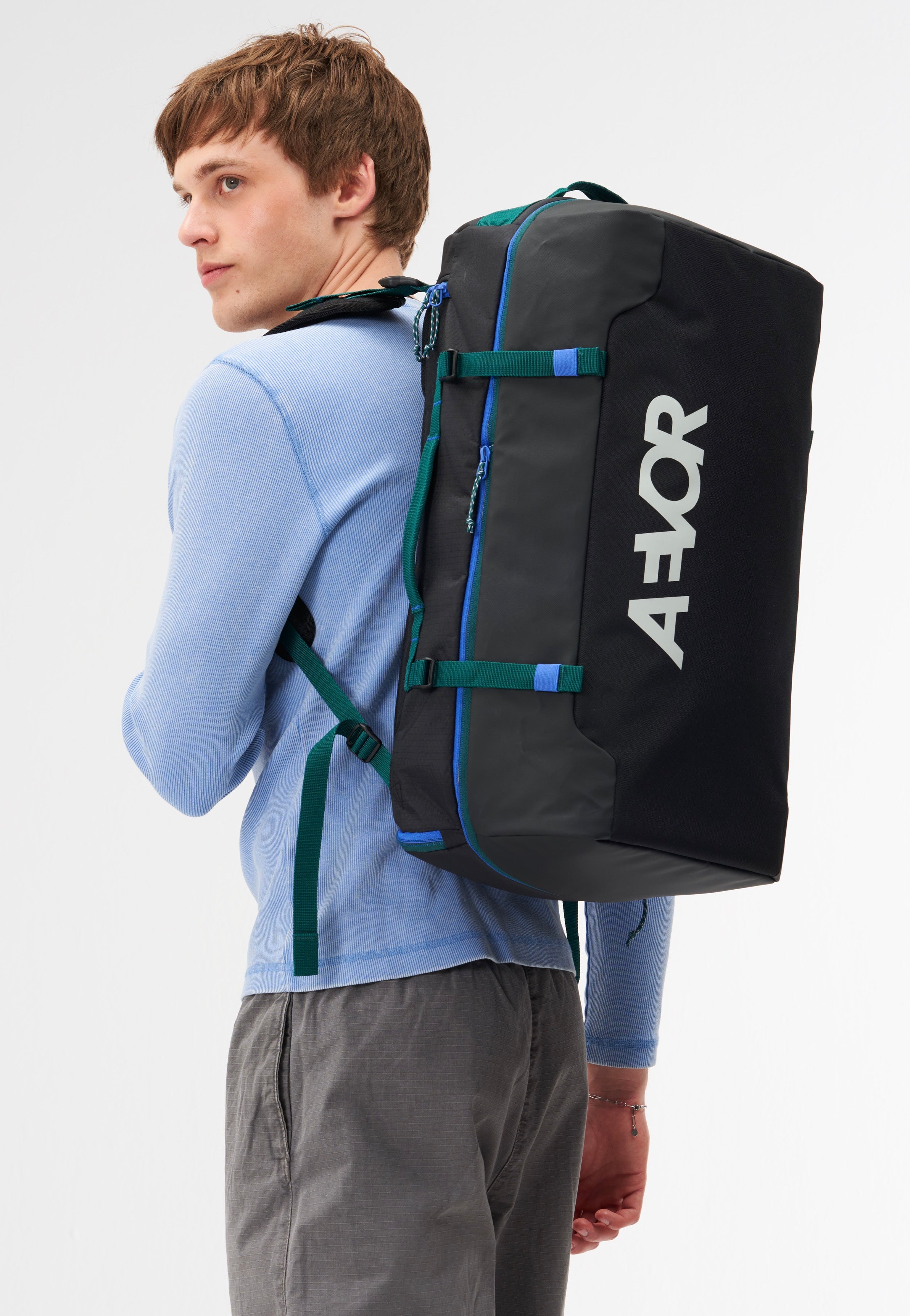 AEVOR Duffel Pack Proof Dual Dip Aqua Drift Dufflebag