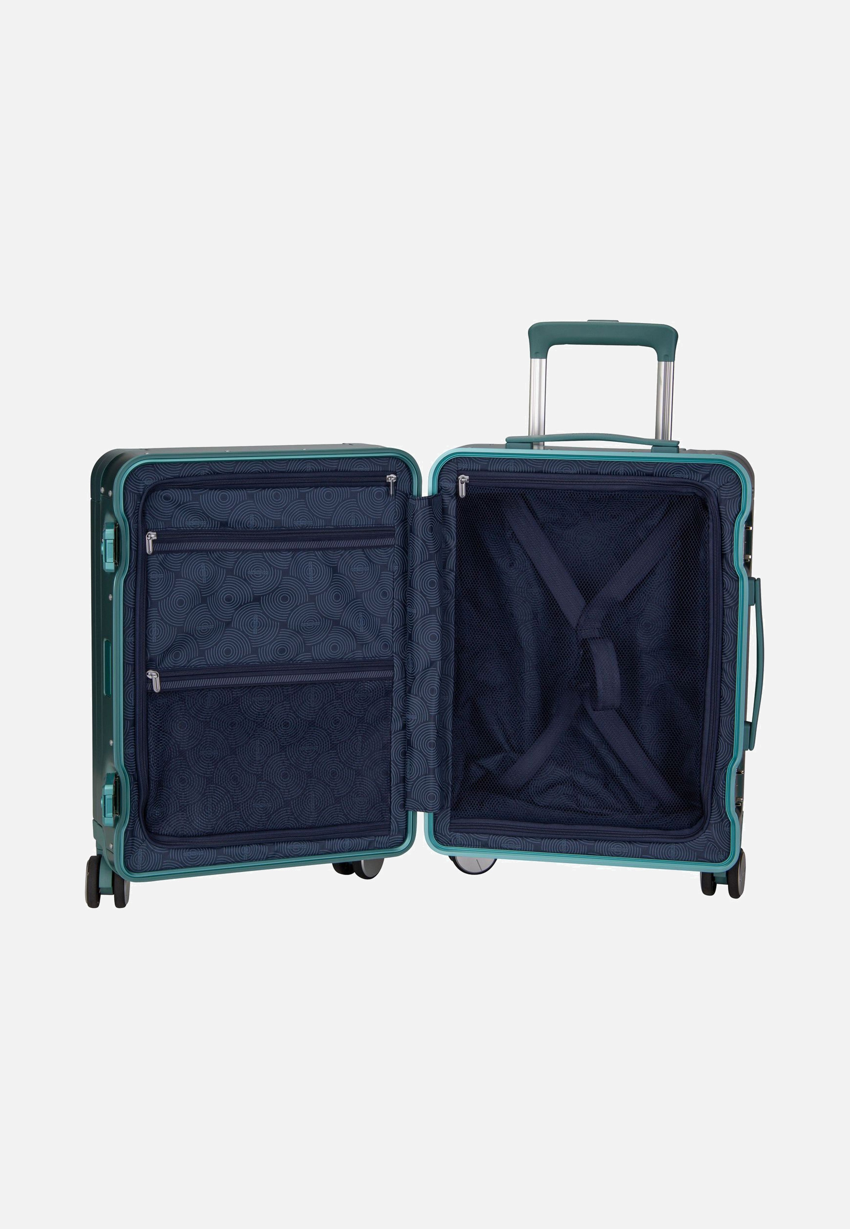 American Tourister Soundbox Alu Spinner 55 Dusty Turquoise Koffer
