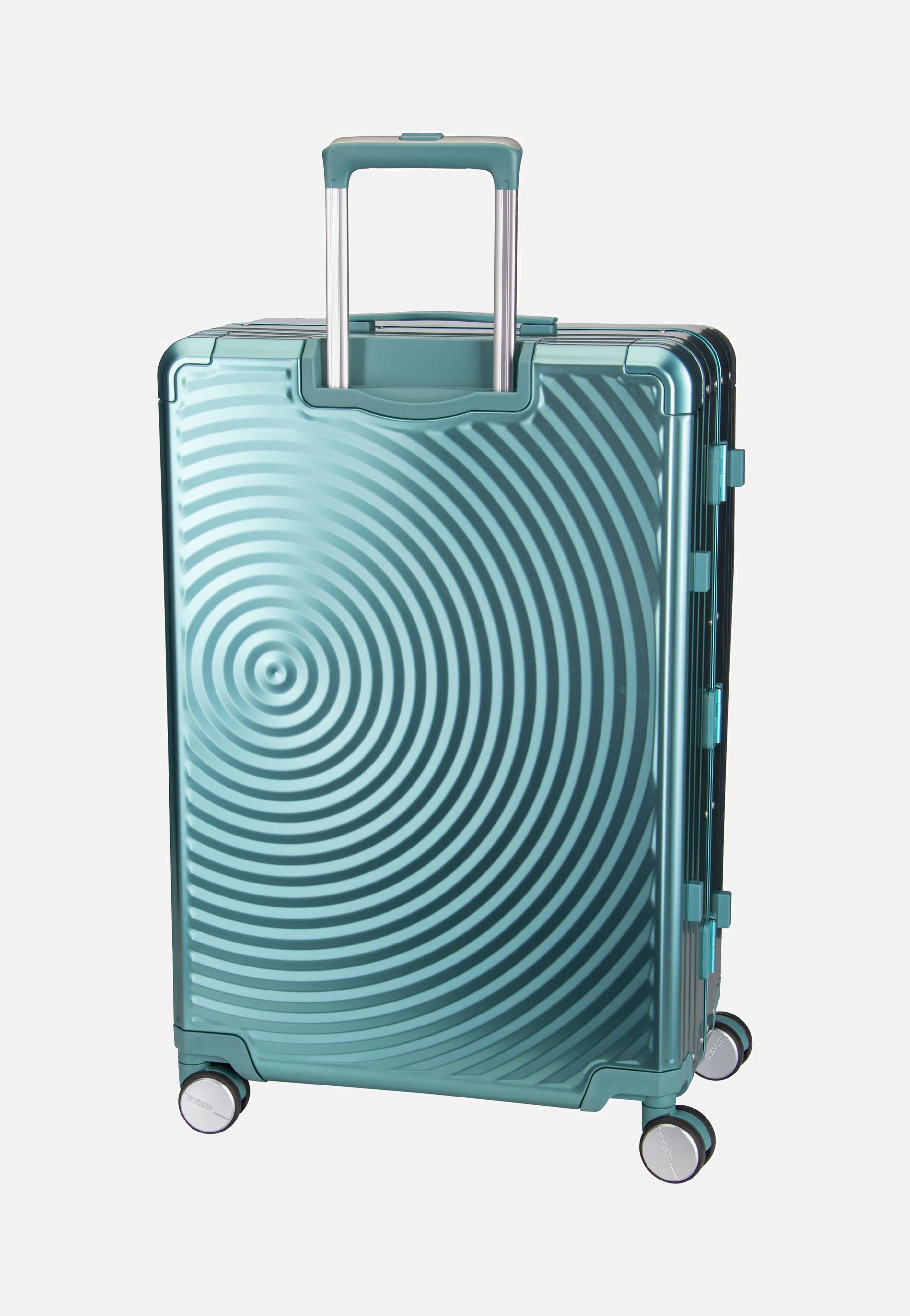 American Tourister Soundbox Alu Spinner 75 Dusty Turquoise Koffer