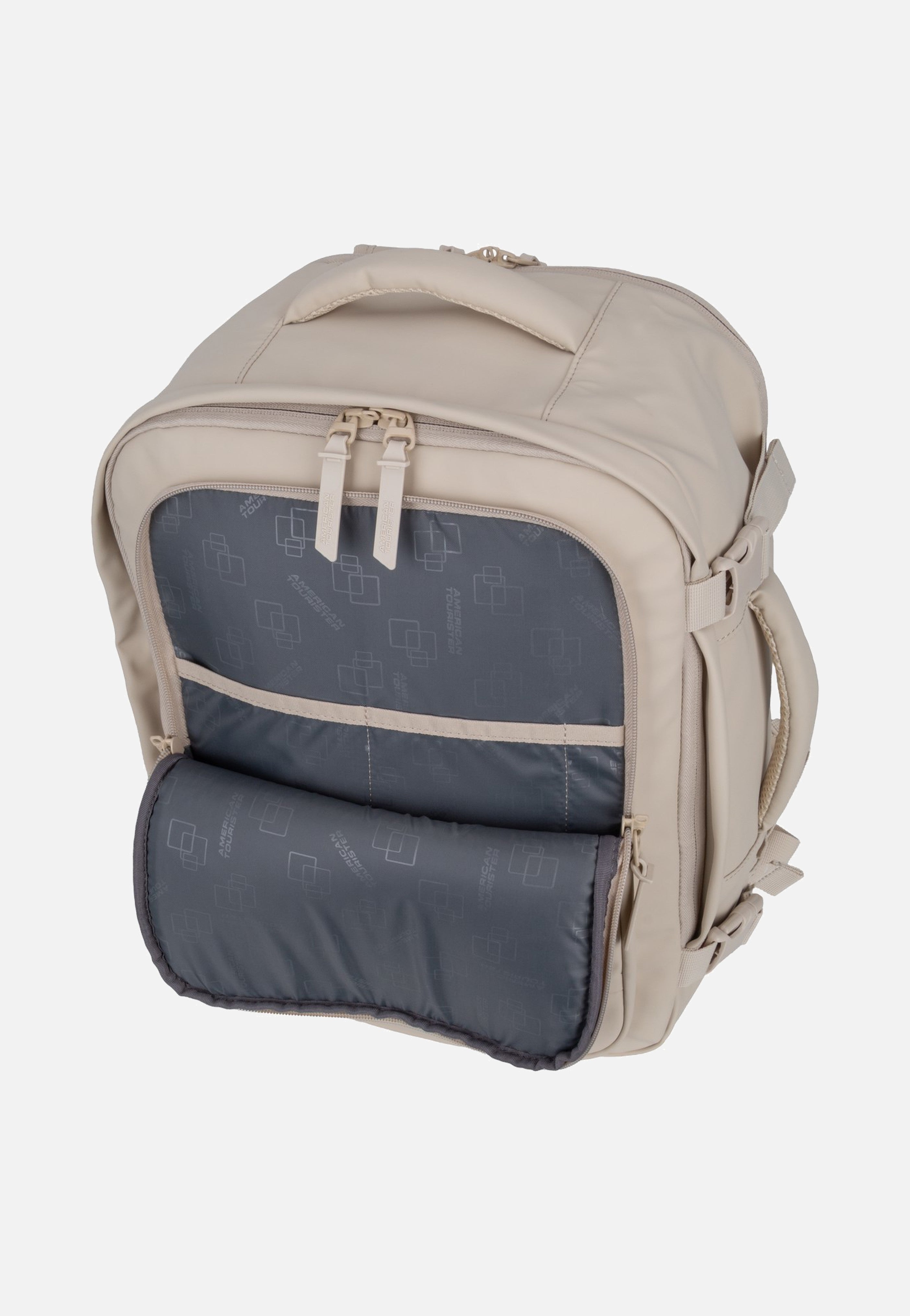 American Tourister Take2Cabin Casual Ms Mono Beige Backpack