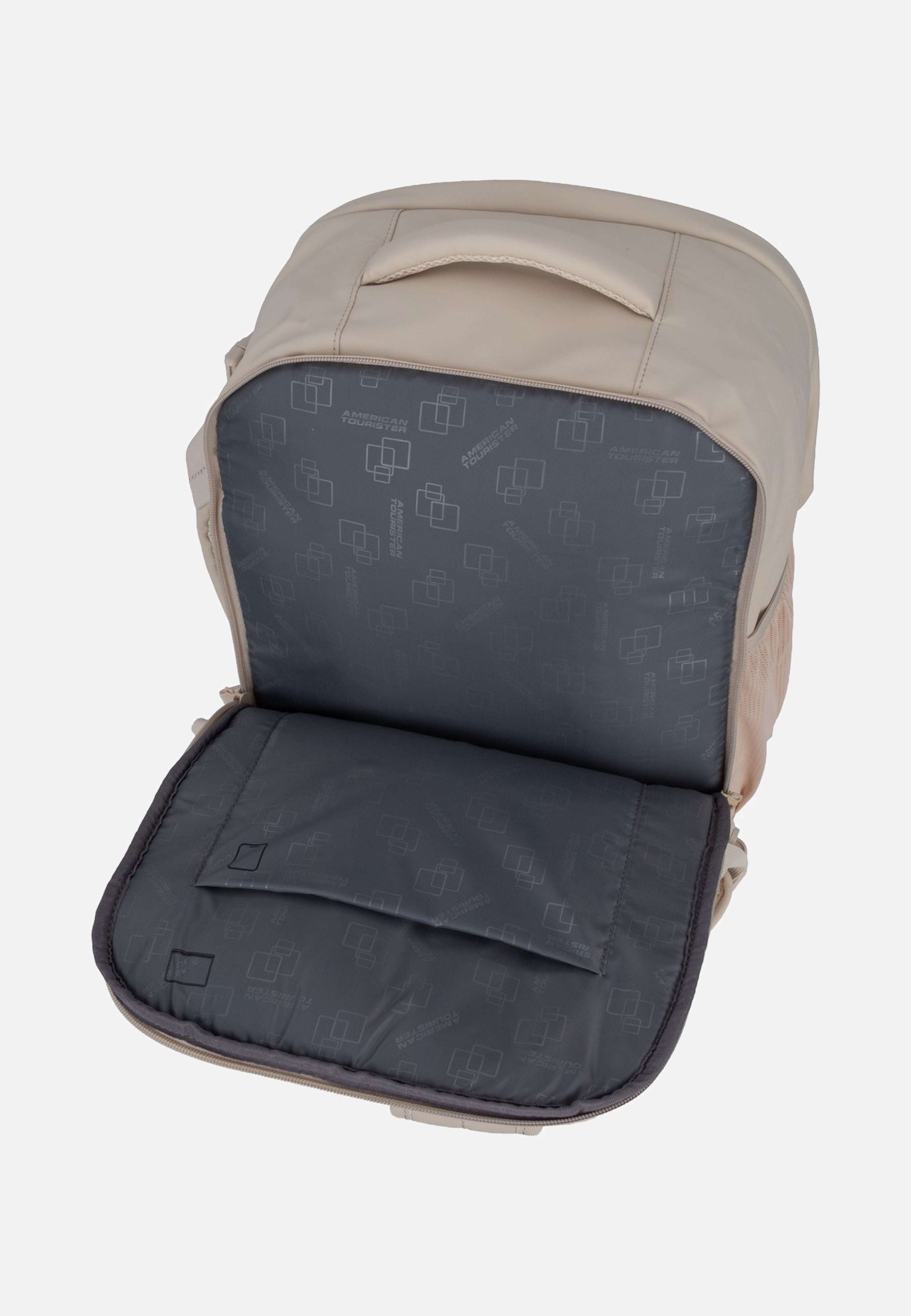 American Tourister Take2Cabin Casual Ms Mono Beige Backpack