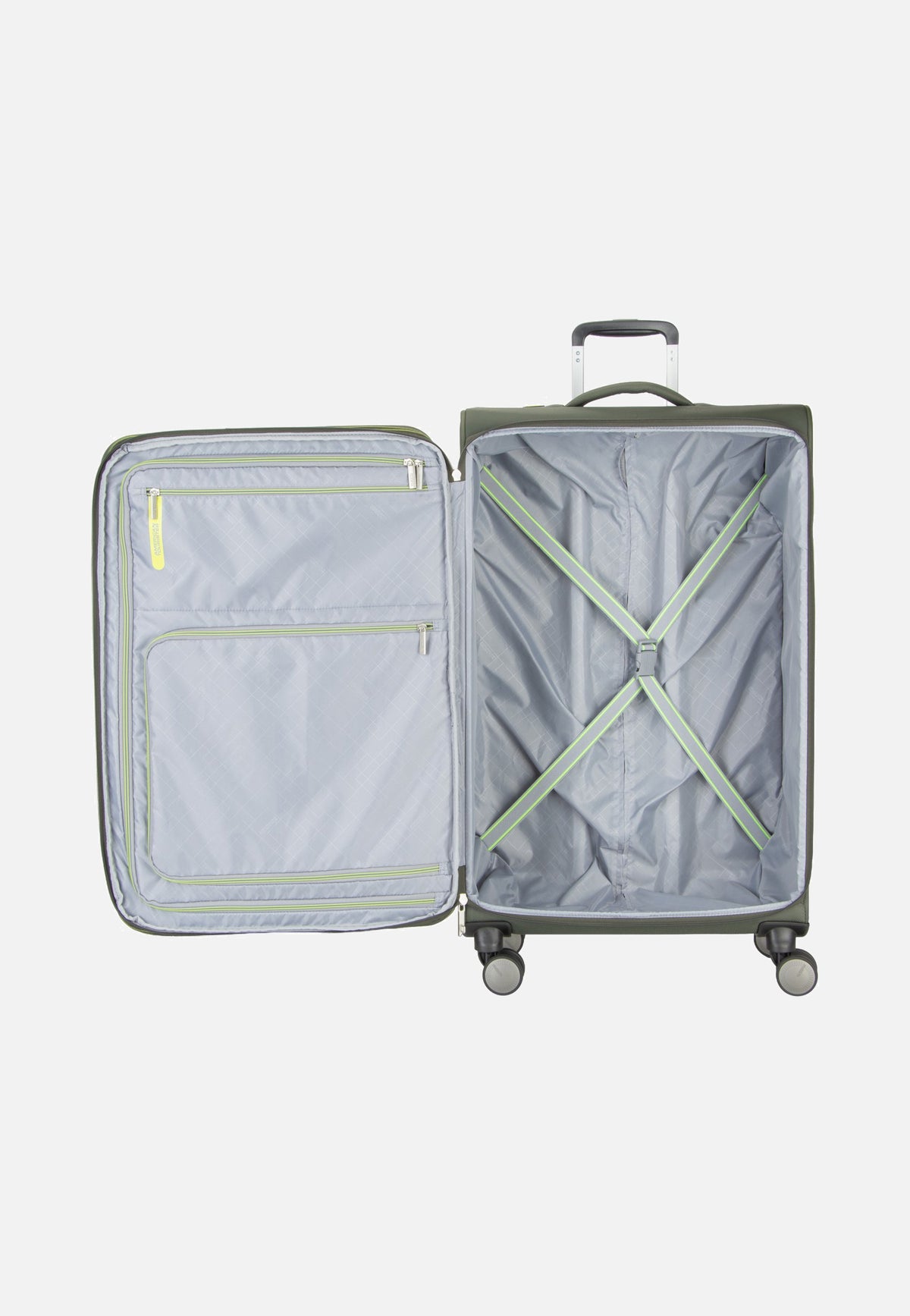 American Tourister Wanderlite Spinner L Exp Dark Khaki Koffer