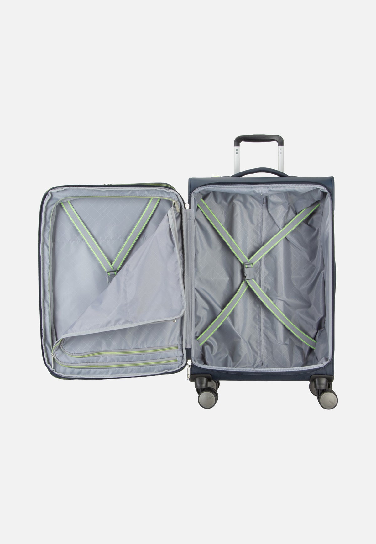 American Tourister Wanderlite Spinner M Exp Dark Navy Koffer