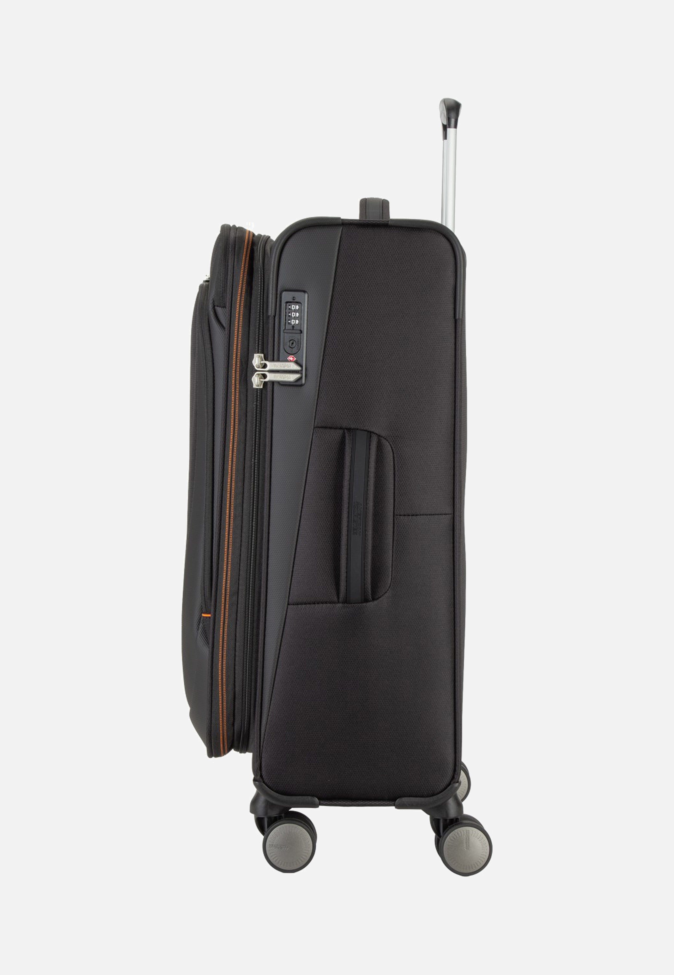 American Tourister Wanderlite Spinner M Exp Shadow Black Koffer