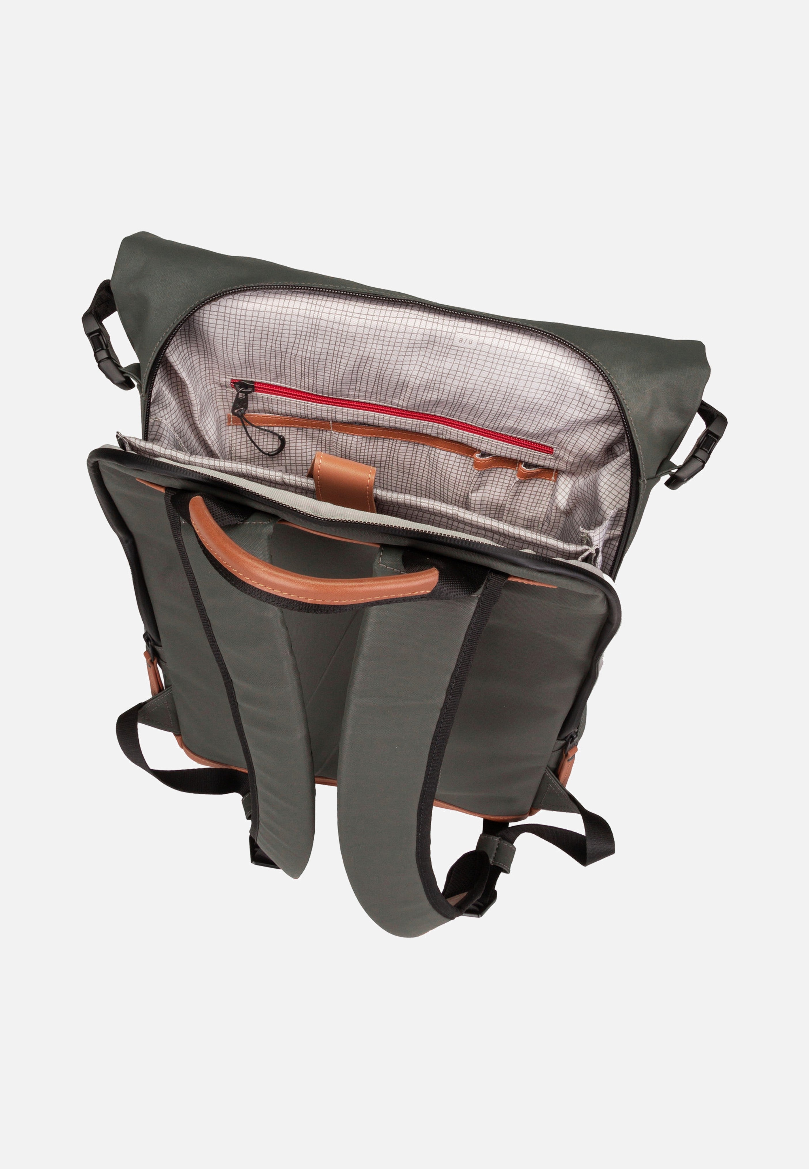 aunts & uncles Fukui Gravity Grey Rolltop Rucksack