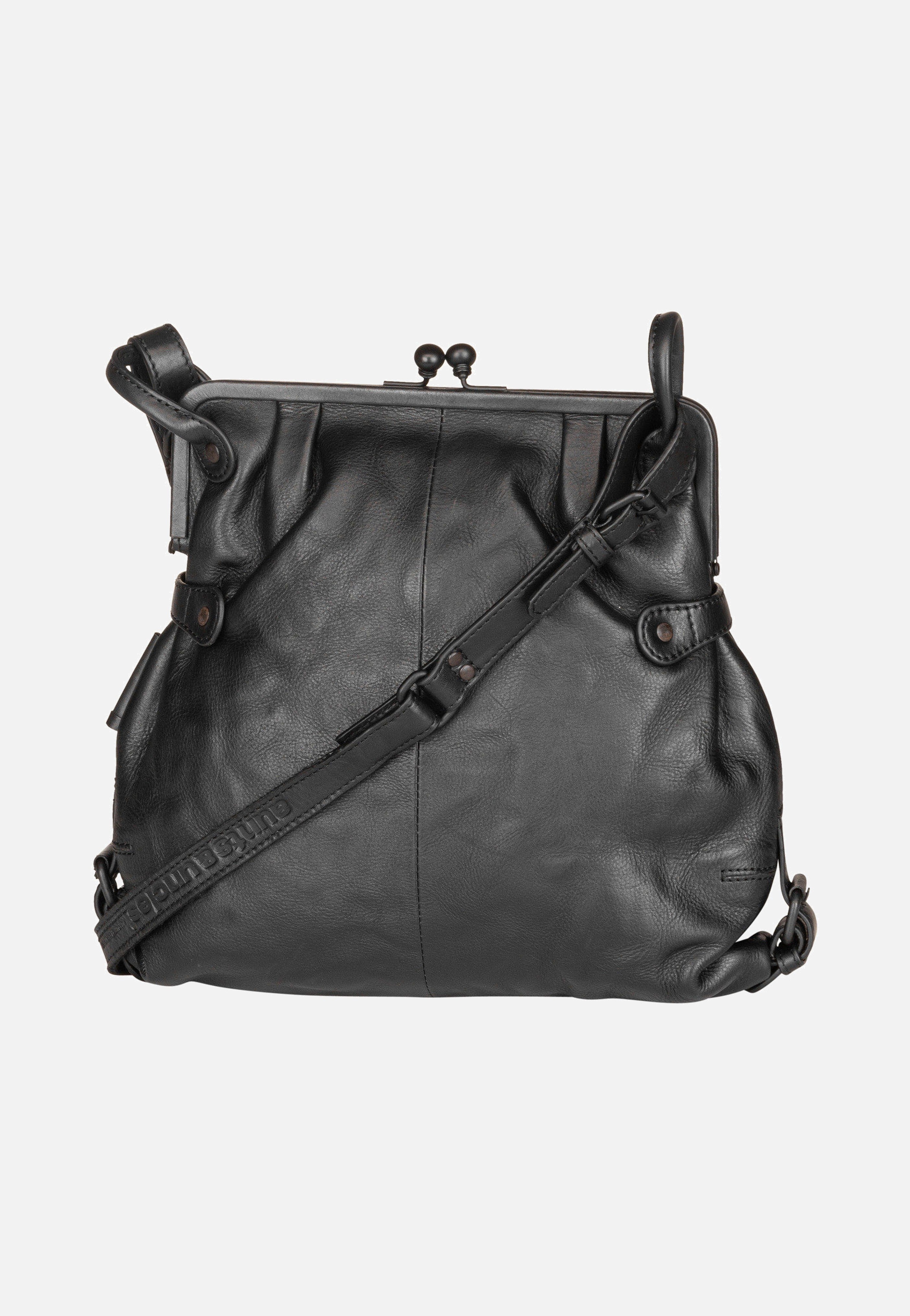 aunts & uncles Mrs. Tea Cake Black Smoke Hobo Bag