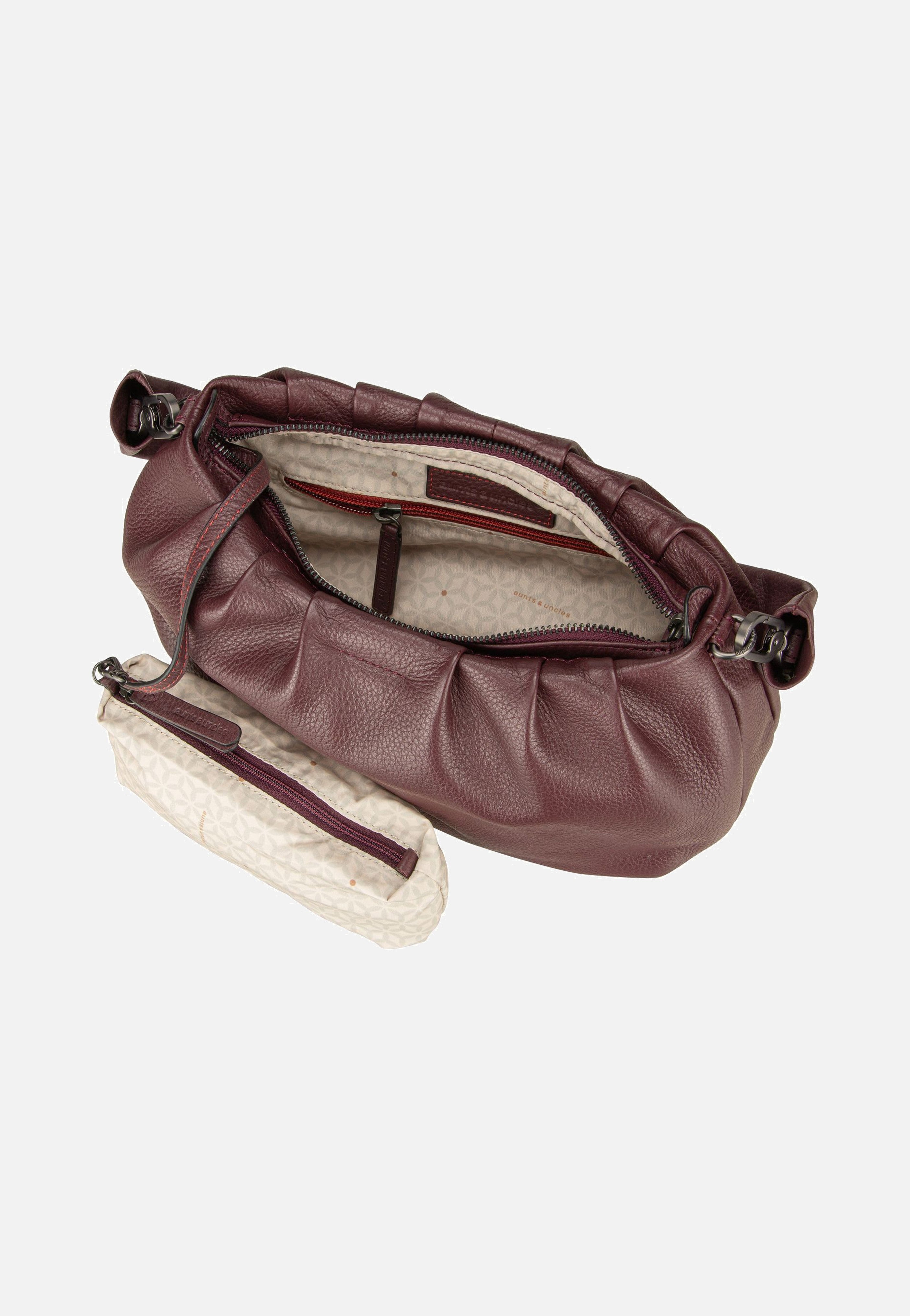 aunts & uncles Pearl Merlot Schultertasche