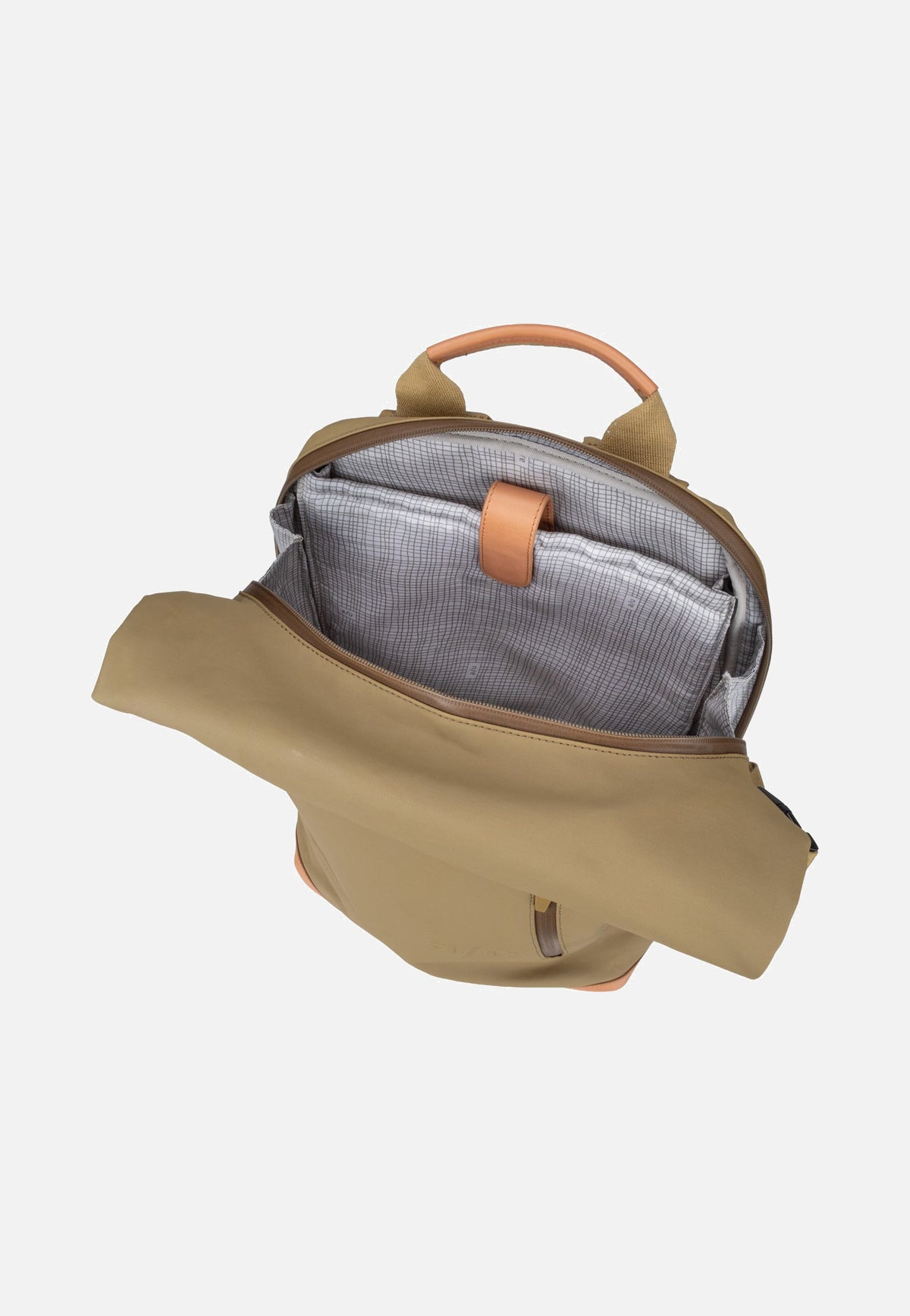 aunts & uncles Fukui Olive Stone Rolltop Rucksack