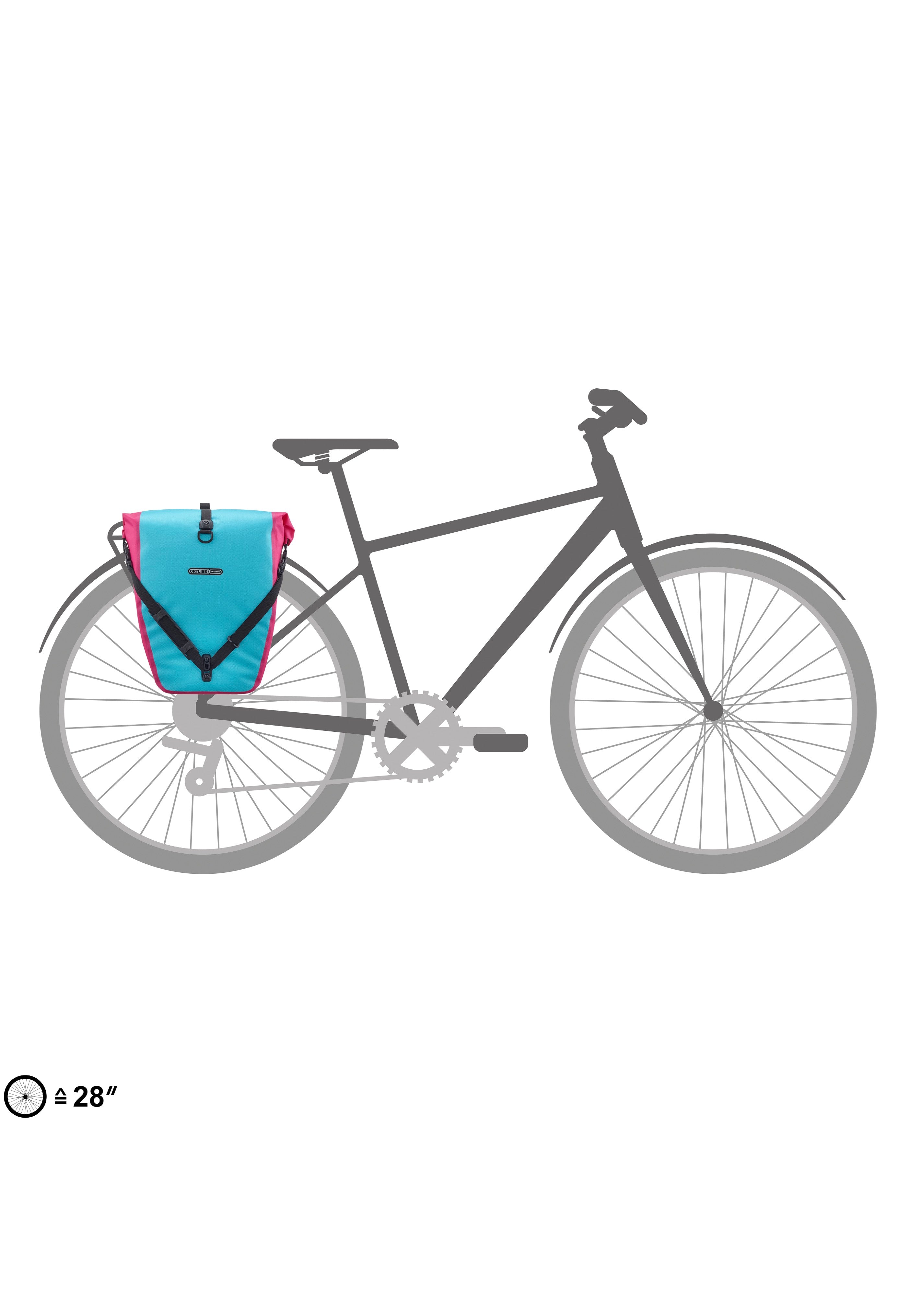 ORTLIEB Back-Roller Cyber QL2.1 Cyber Blue/Pink Fahrradtasche