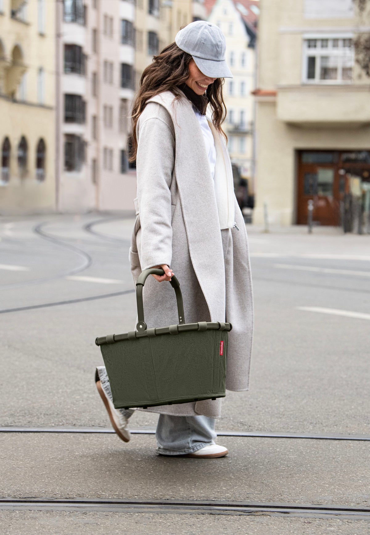 reisenthel Carrybag Frame Cord Dark Matcha Einkaufskorb