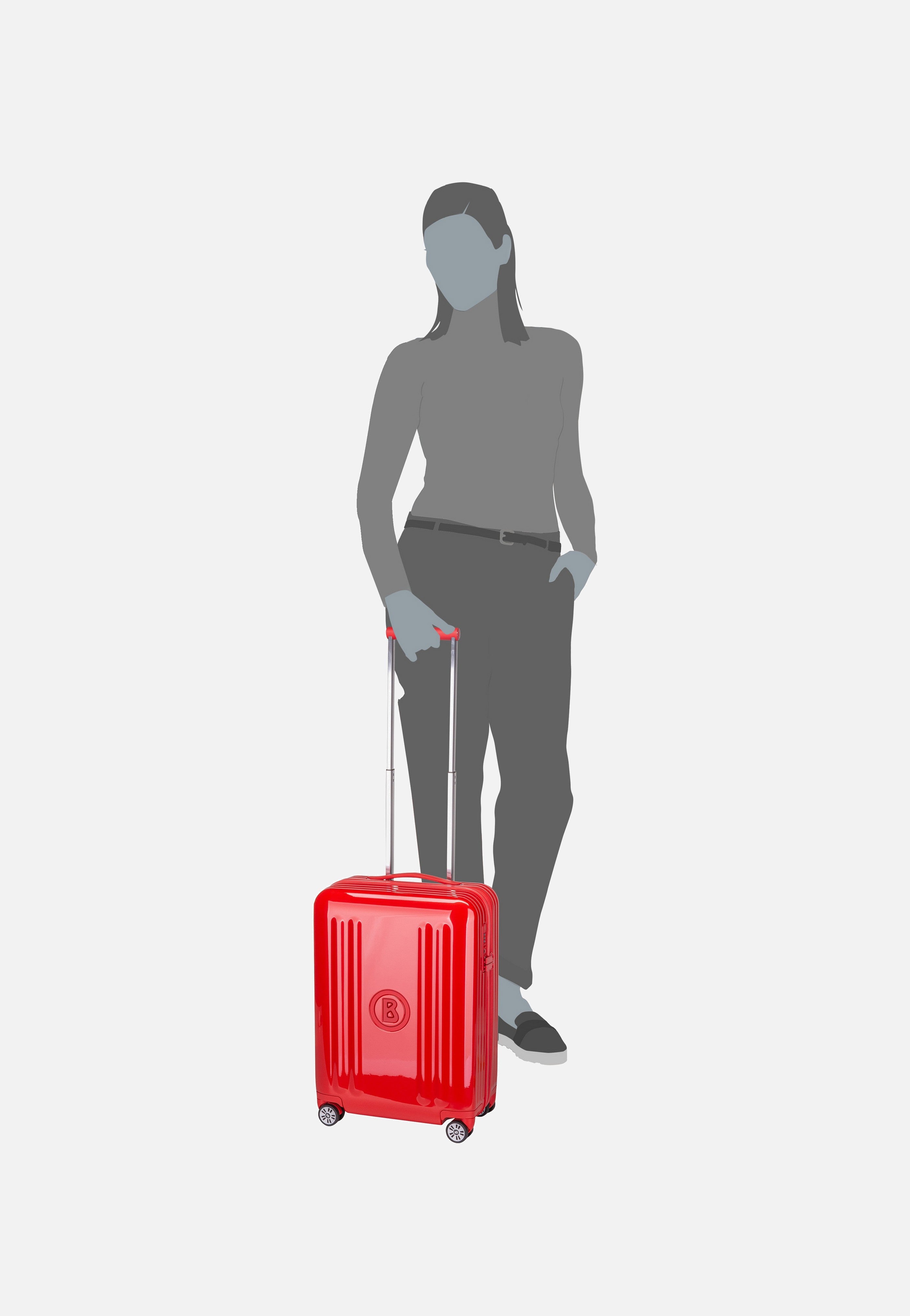 Bogner Piz C55 Trolleycase SVZ 4w Red Koffer