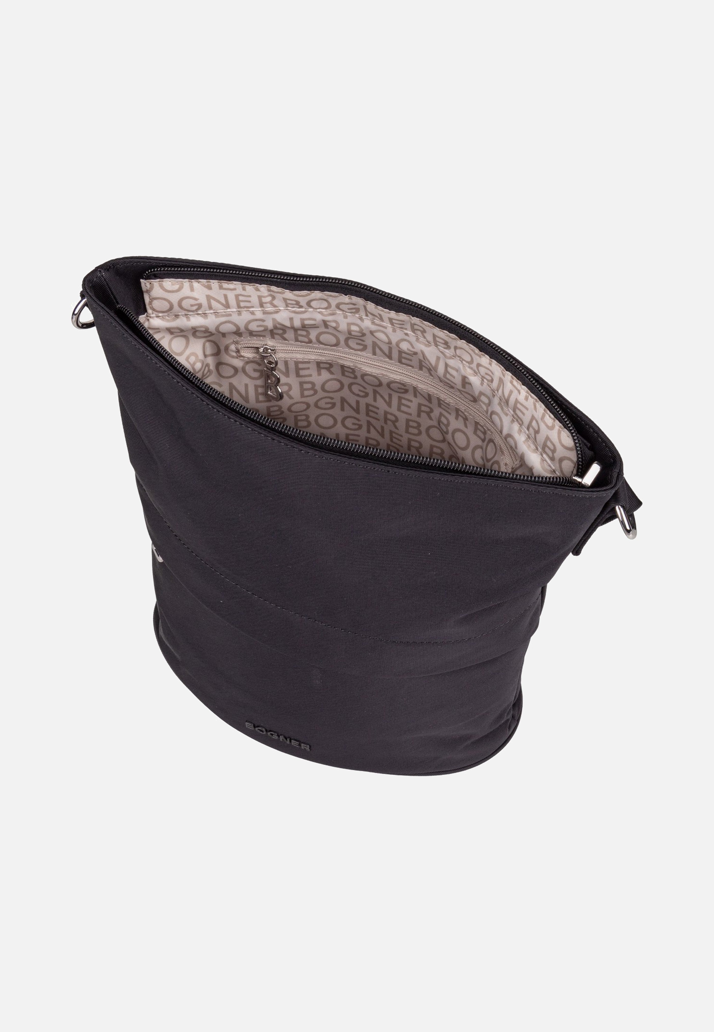 Bogner Maxon Heather SVZ Black Hobo Bag