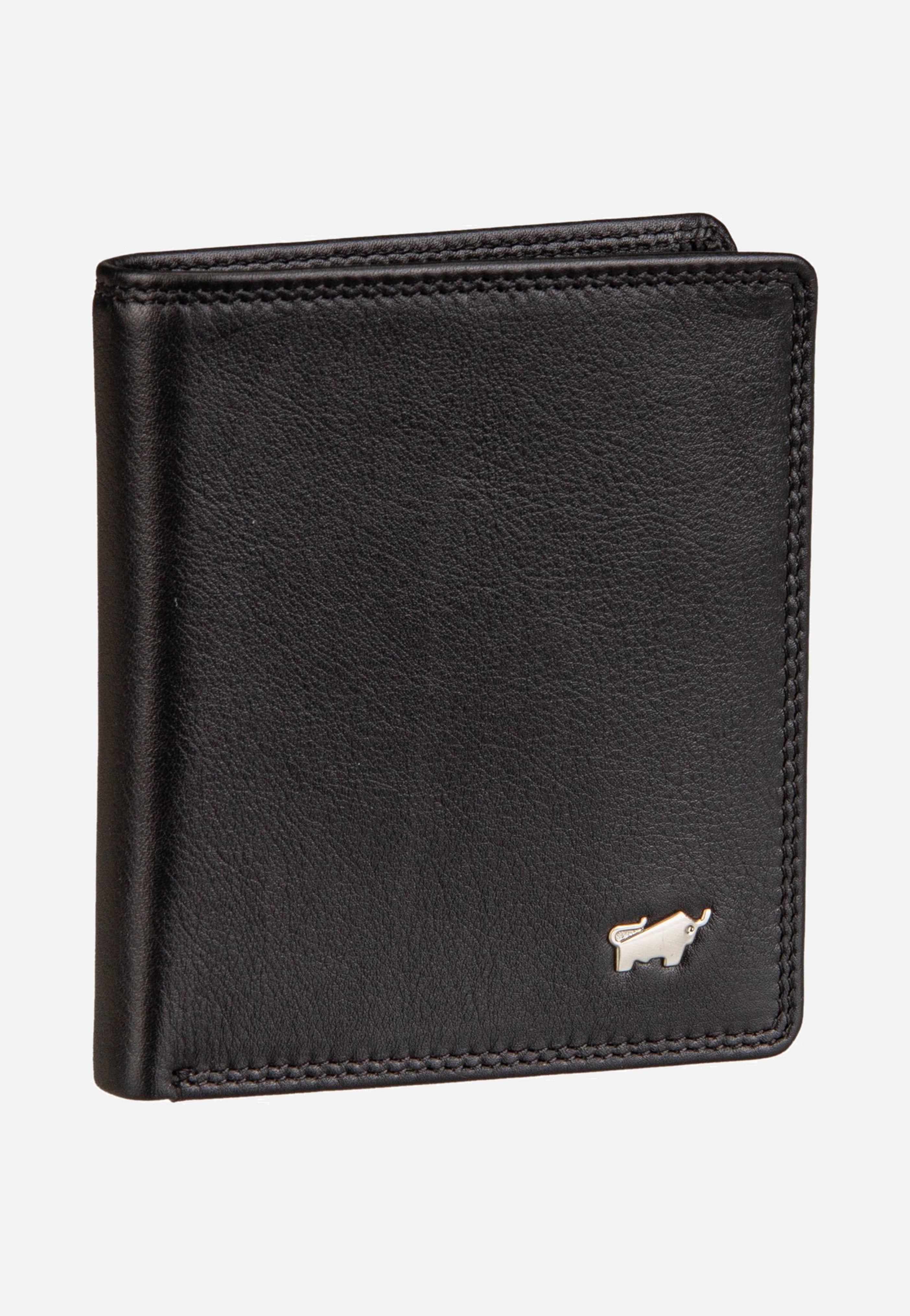 Braun Büffel Golf RFID Coin Wallet Carré 6Cs Black Portemonnaie