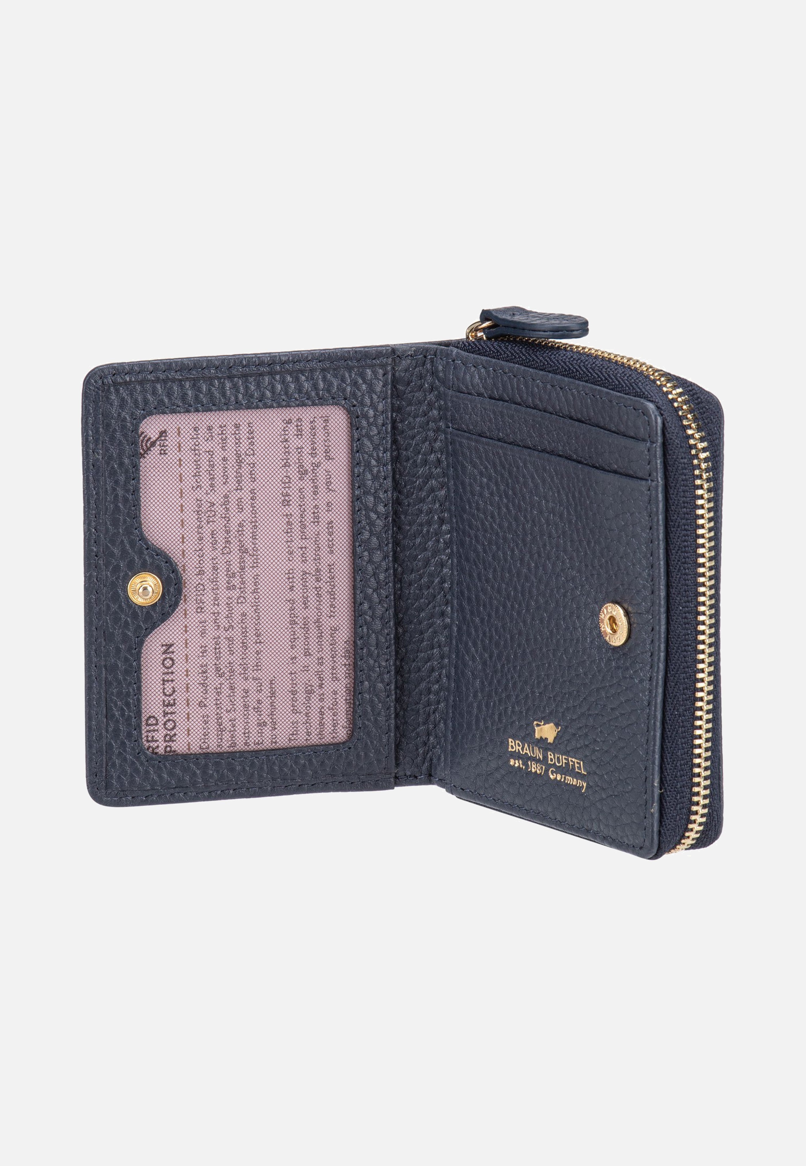 Braun Büffel Asti Mini Rv-5Cs Navy Portemonnaie