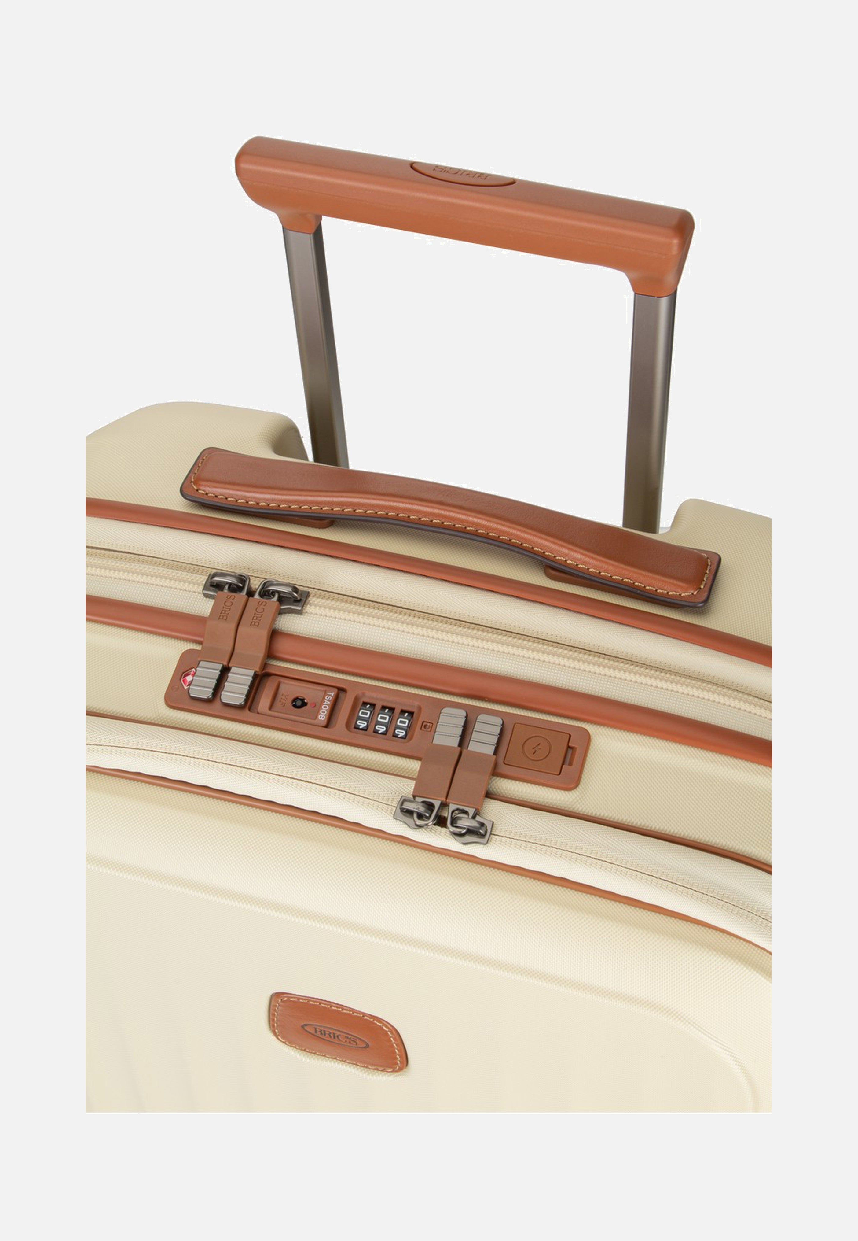 Bric's Taormina Trolley 55 Exp Vortasche Cream Koffer