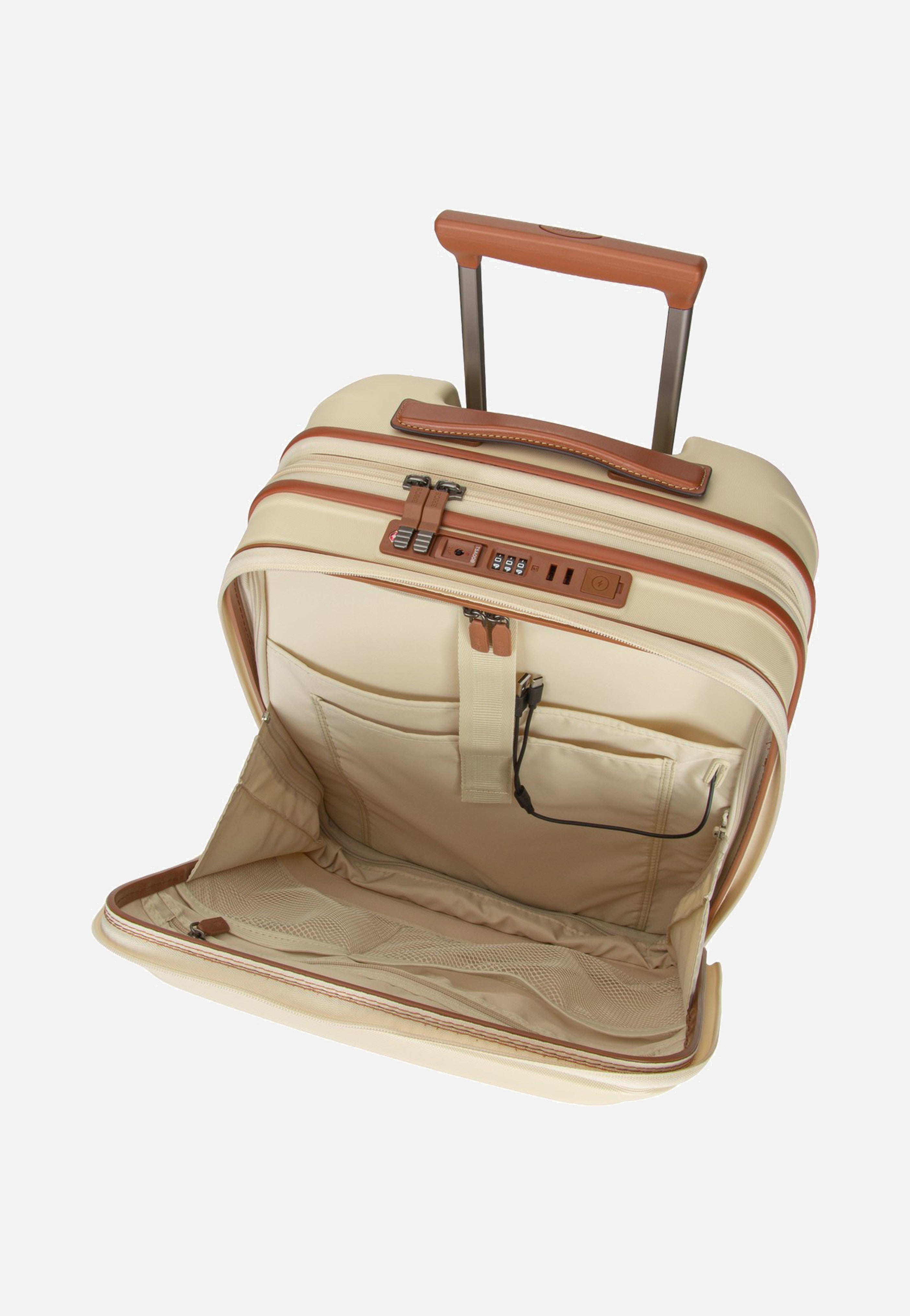 Bric's Taormina Trolley 55 Exp Vortasche Cream Koffer