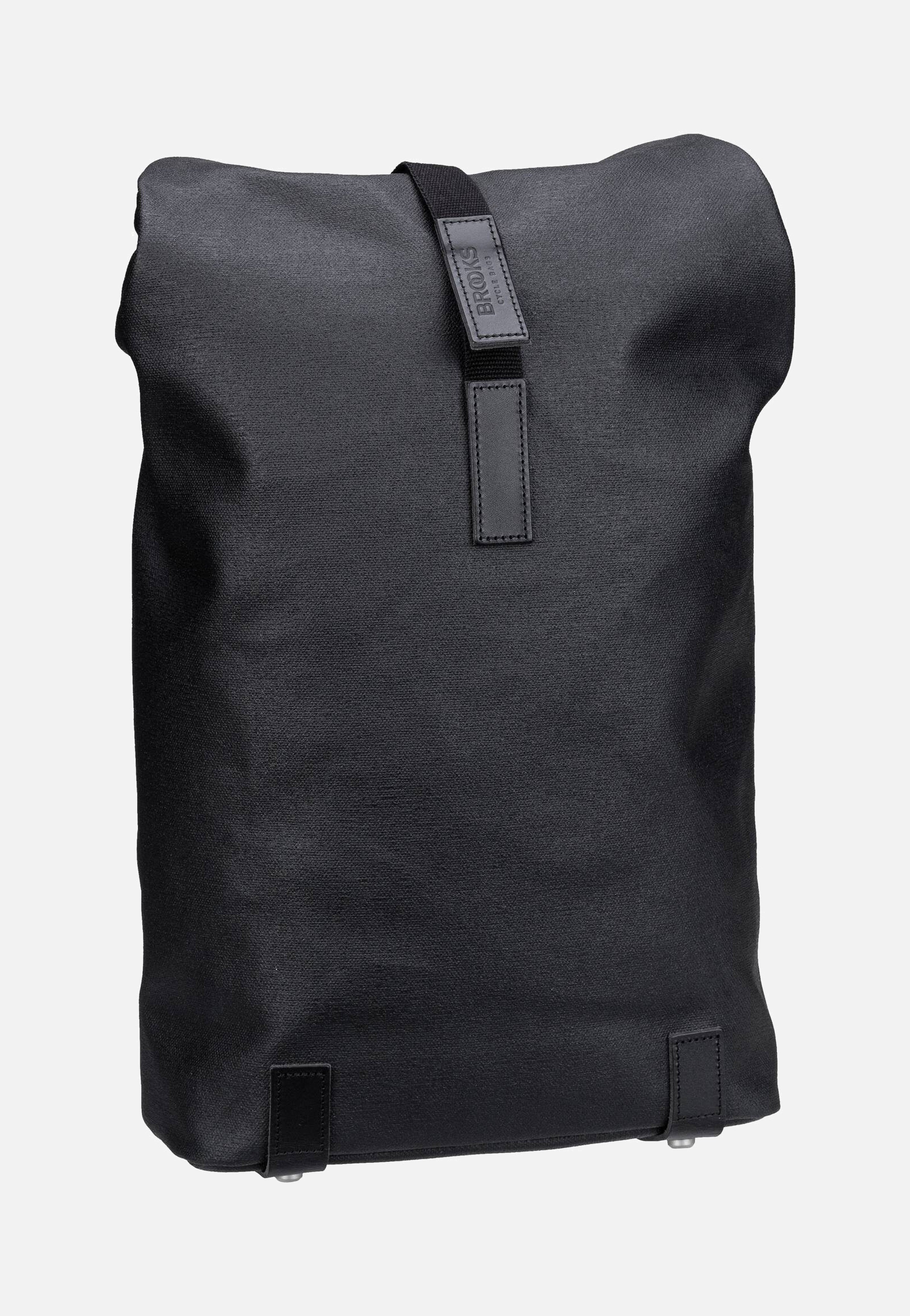 Brooks England Pickwick Cotton Canvas 12 L Black Rolltop Rucksack