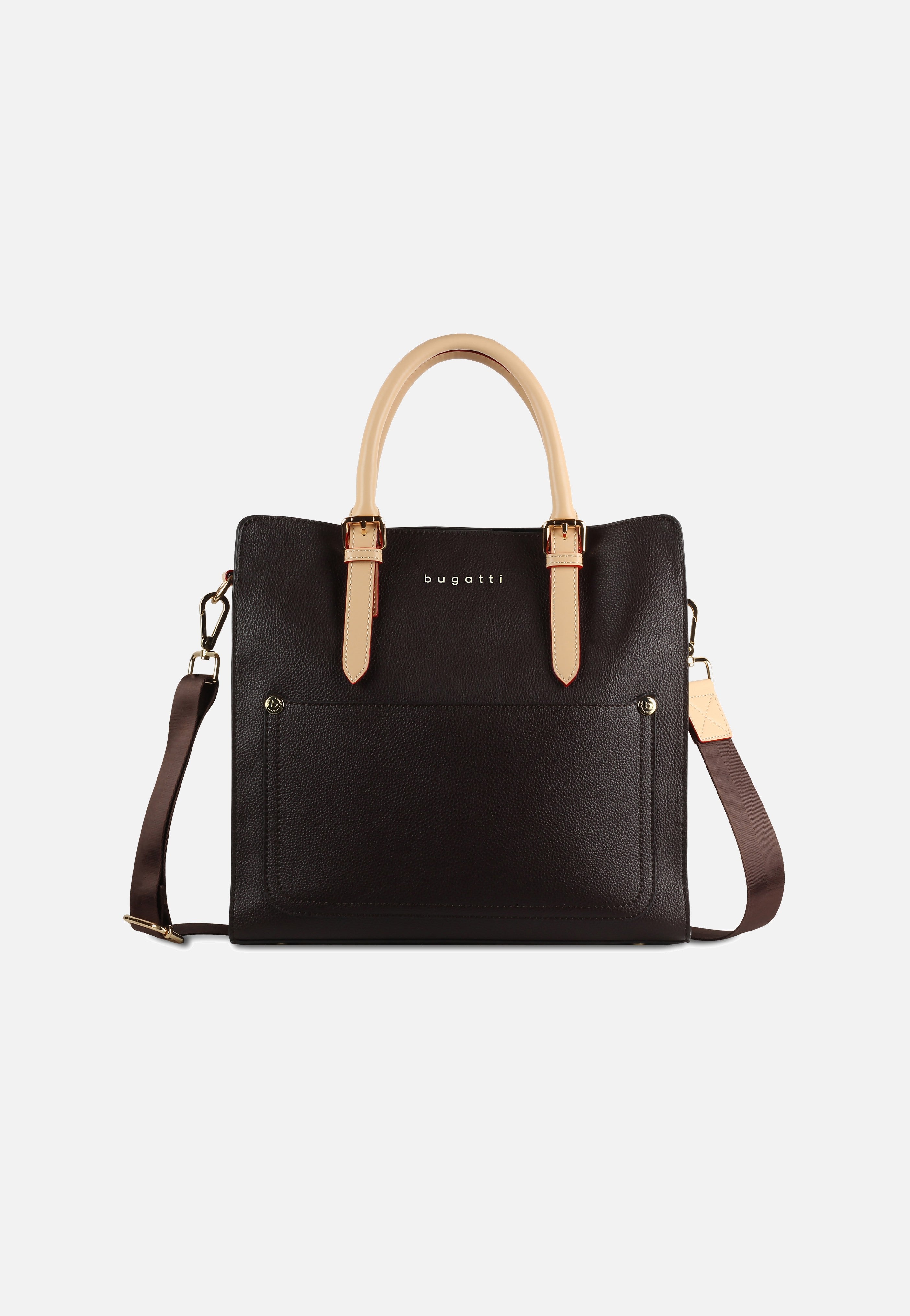 Bugatti Ella Top Handle Large Dunkelbraun Tote Bag