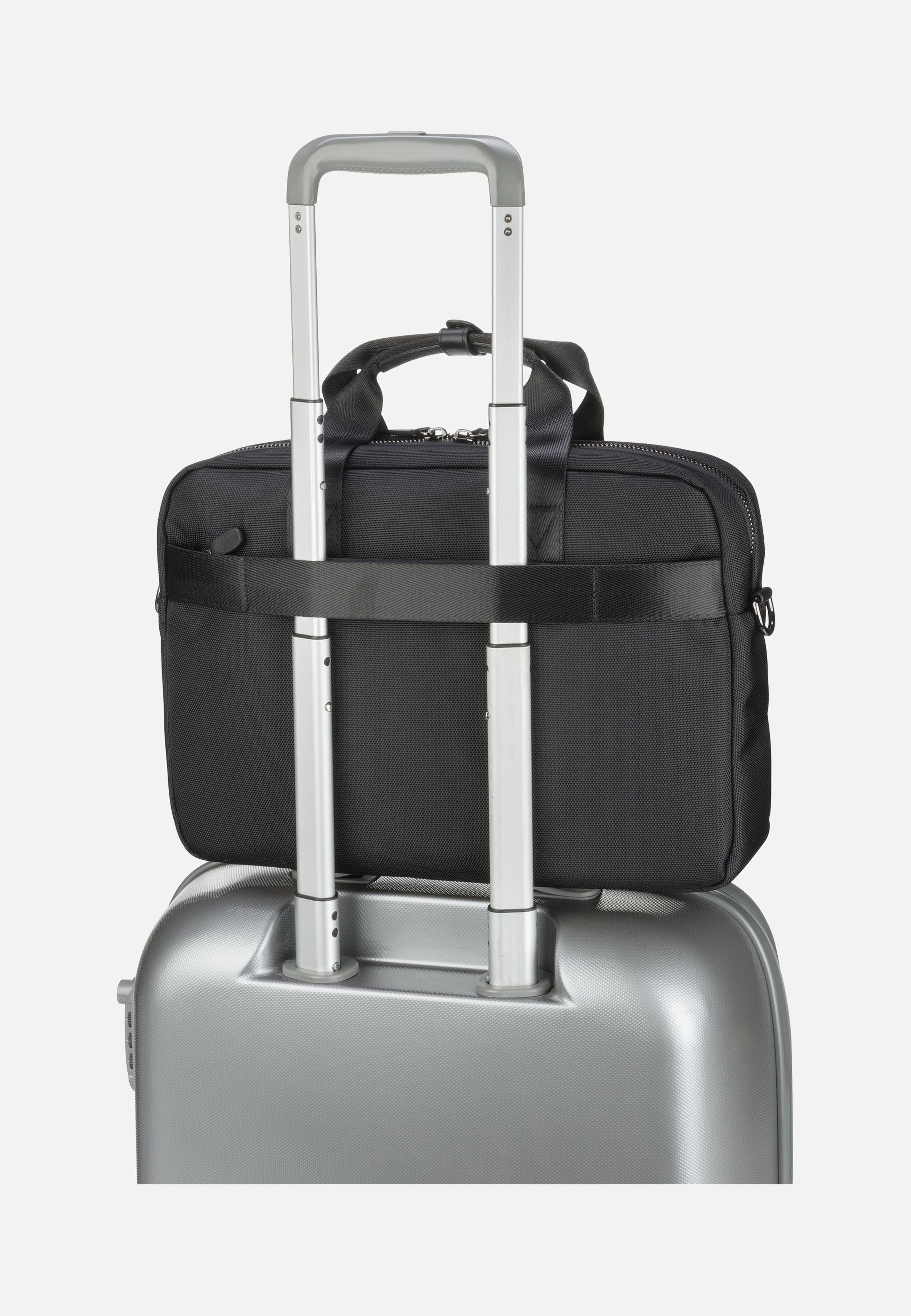 Bugatti Nero Workbag Medium Schwarz Aktentasche