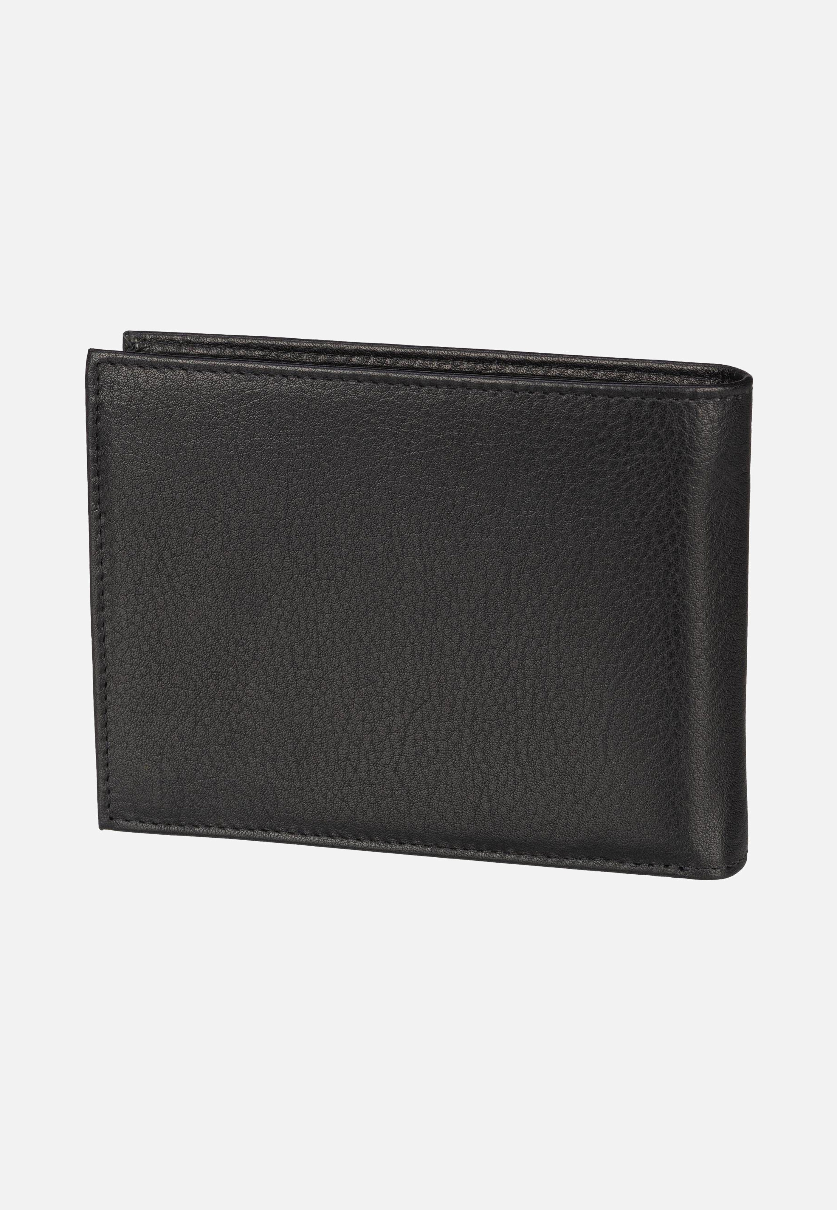 Bugatti Nome Horizontal with Flap III Schwarz Portemonnaie