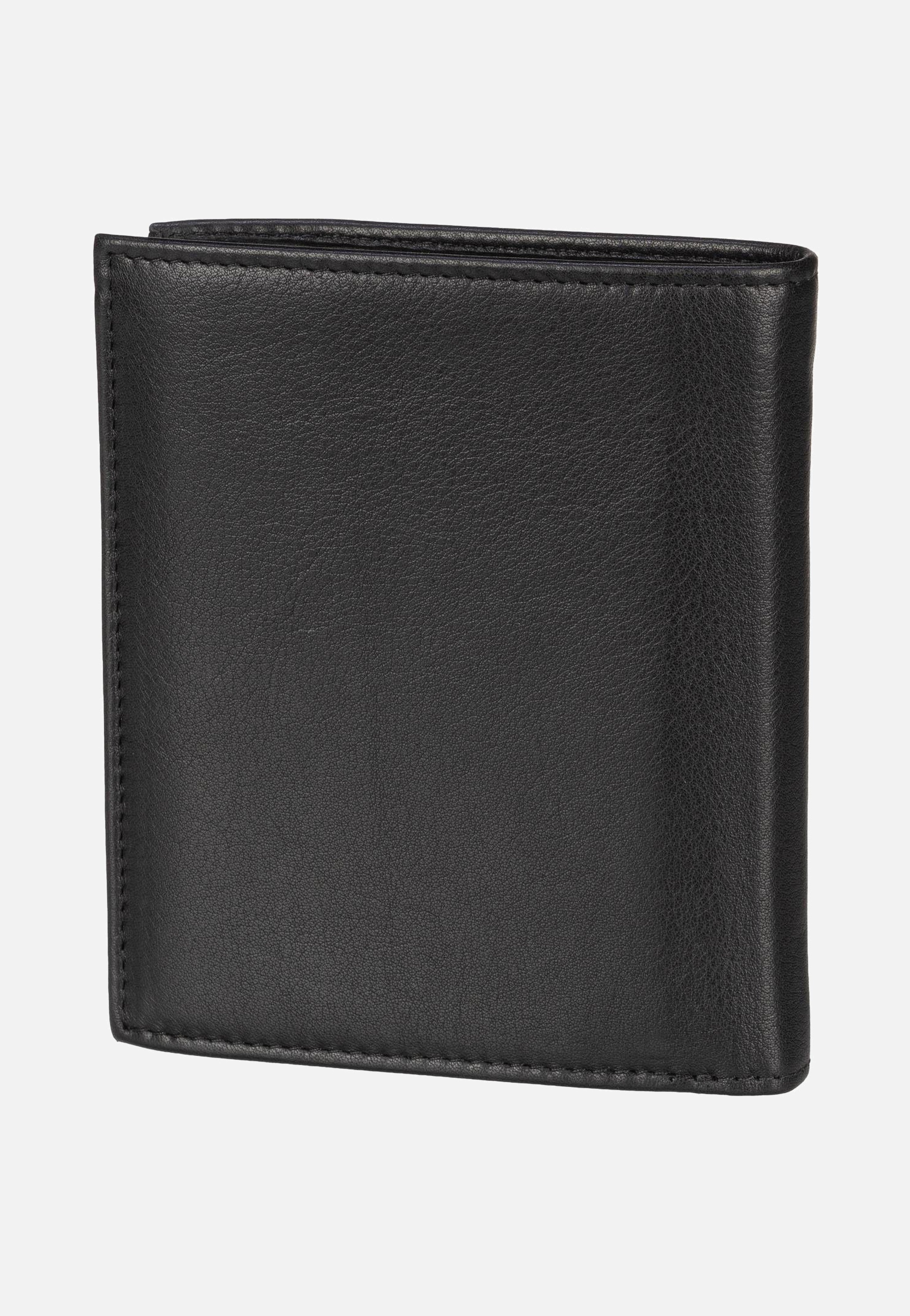 Bugatti Nome Vertical with Flap II Schwarz Portemonnaie