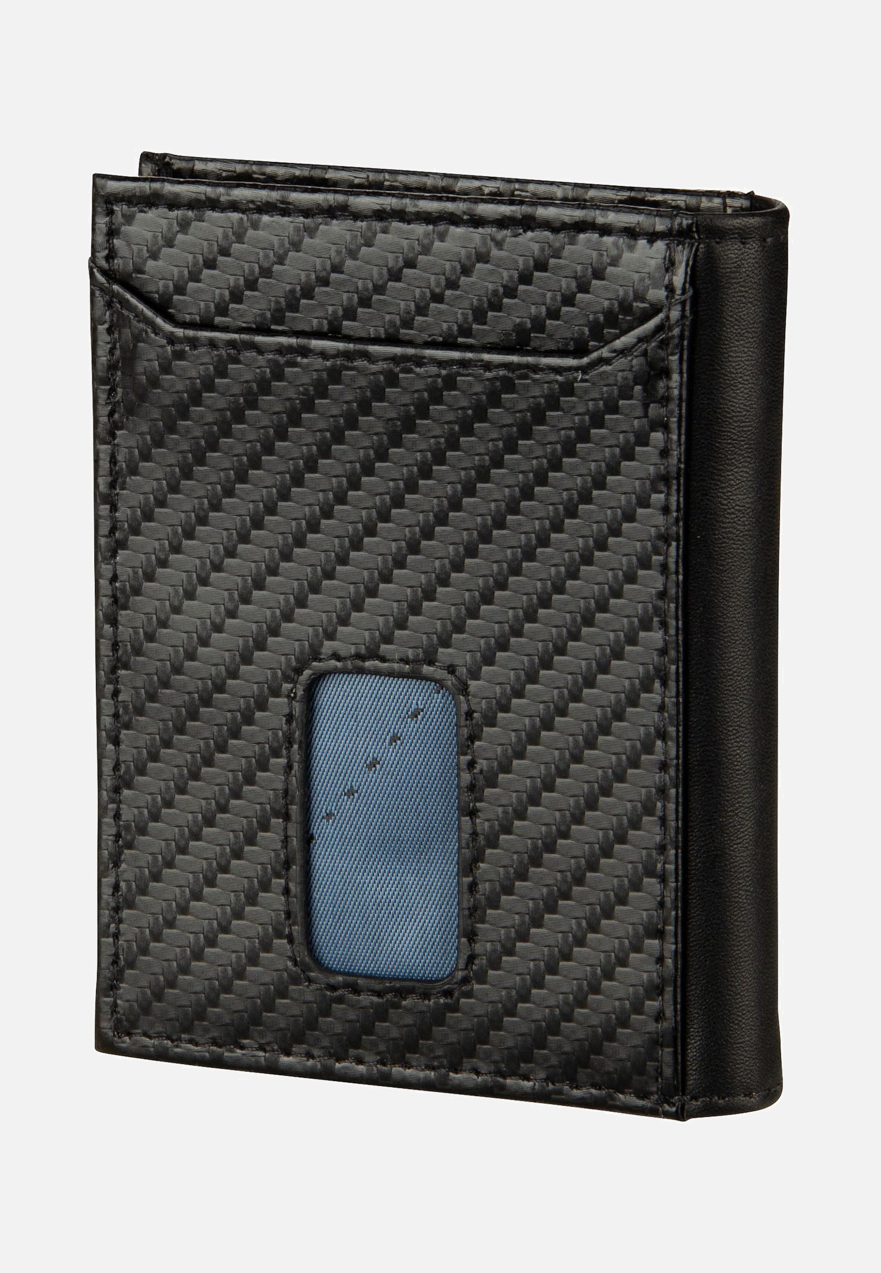 Bugatti Secure Slim Mini 1490C Schwarz Card Holder