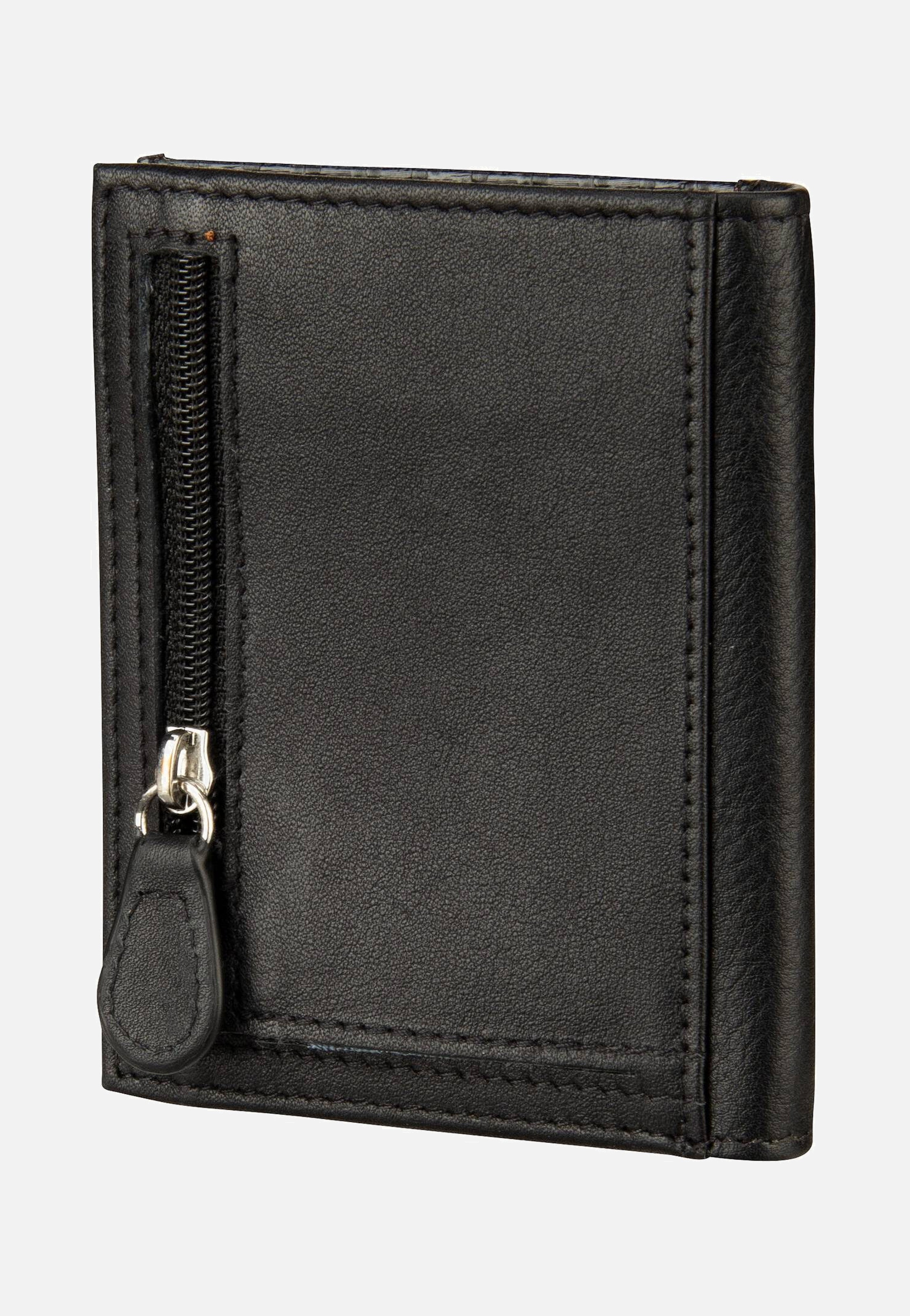 Bugatti Secure Slim Mini Zip Special 1485C Schwarz Portemonnaie