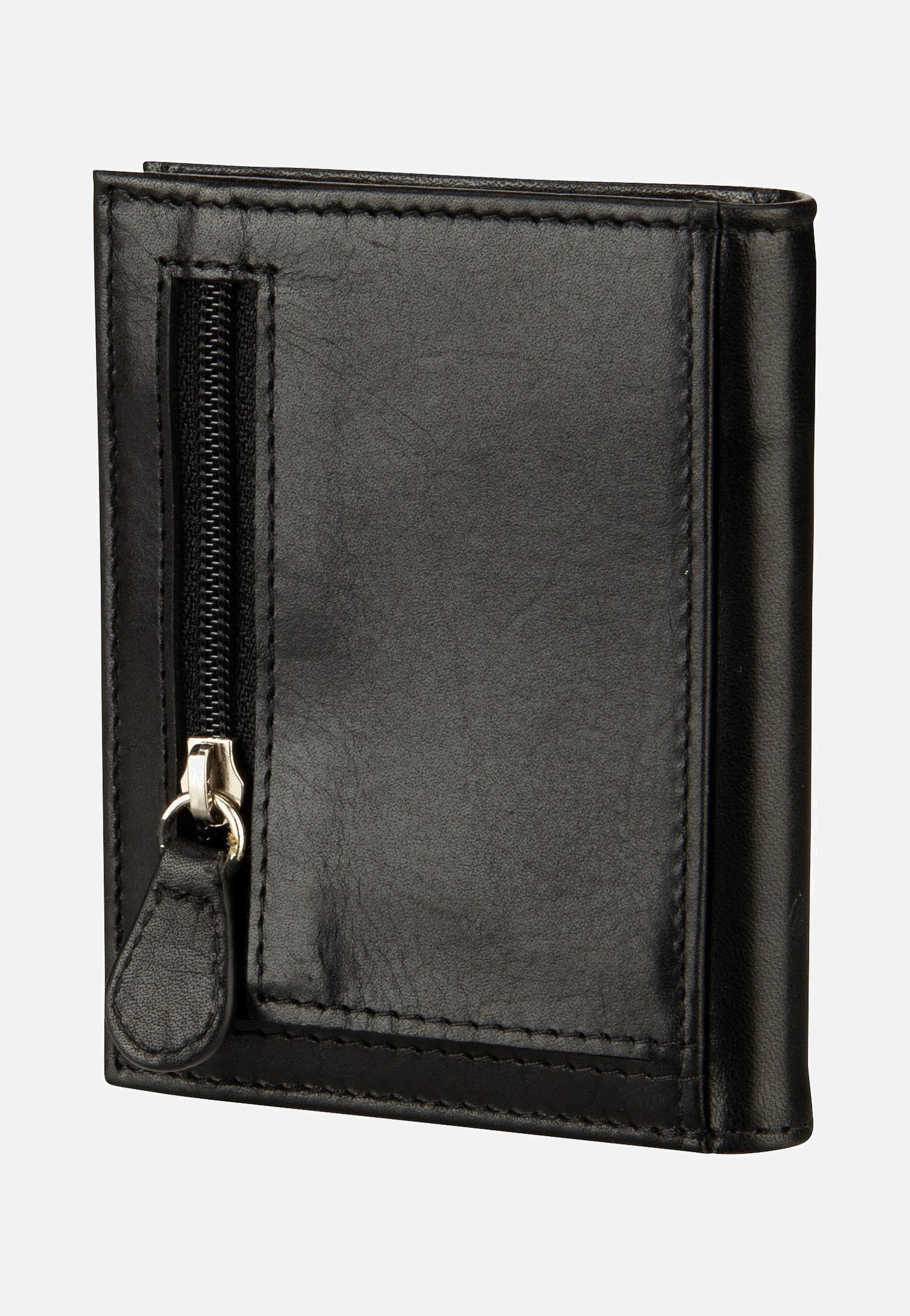 Bugatti Secure Slim Mini Zip Special 1485R Schwarz Portemonnaie