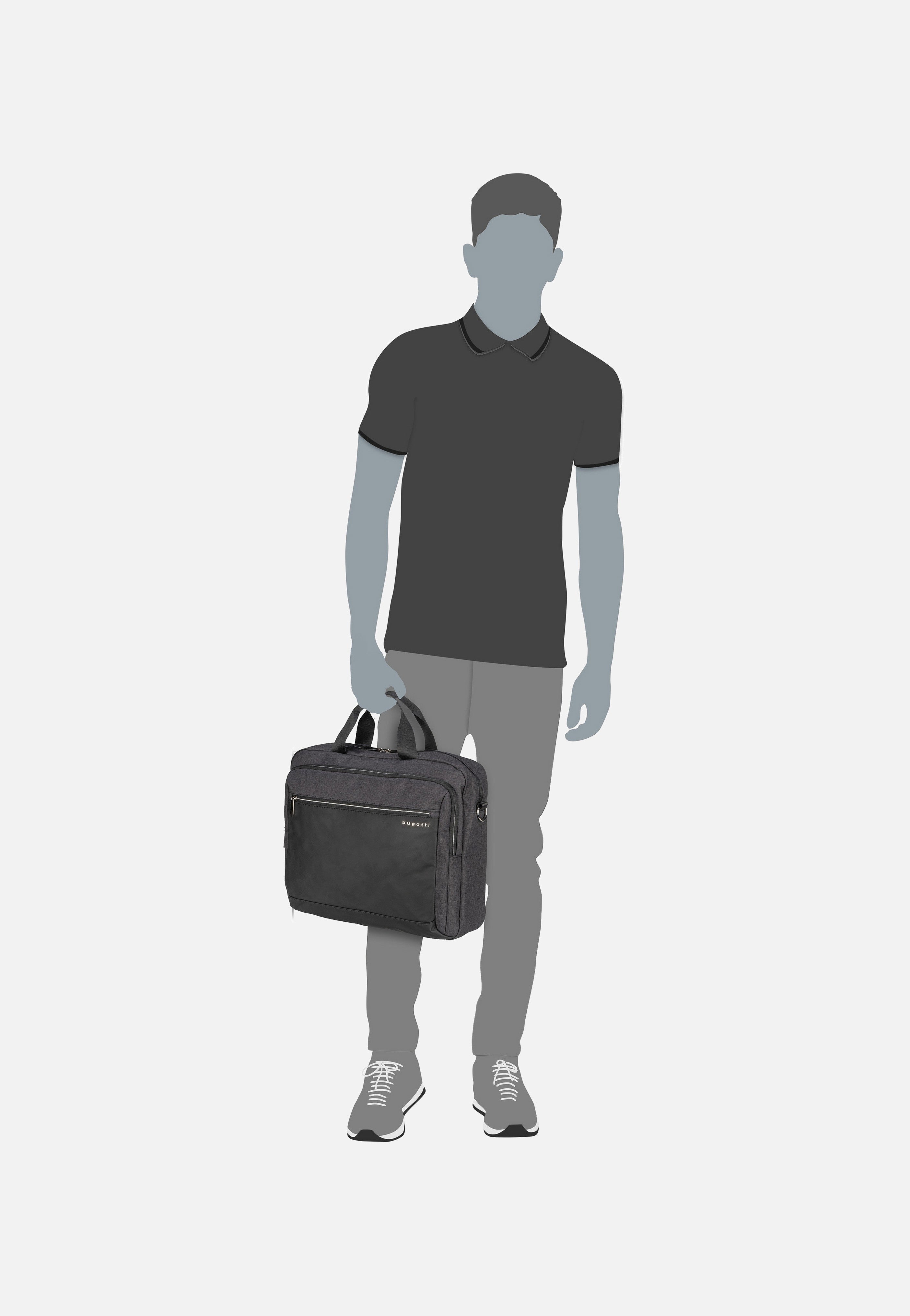 Bugatti Sera Workbag M Anthrazit Aktentasche