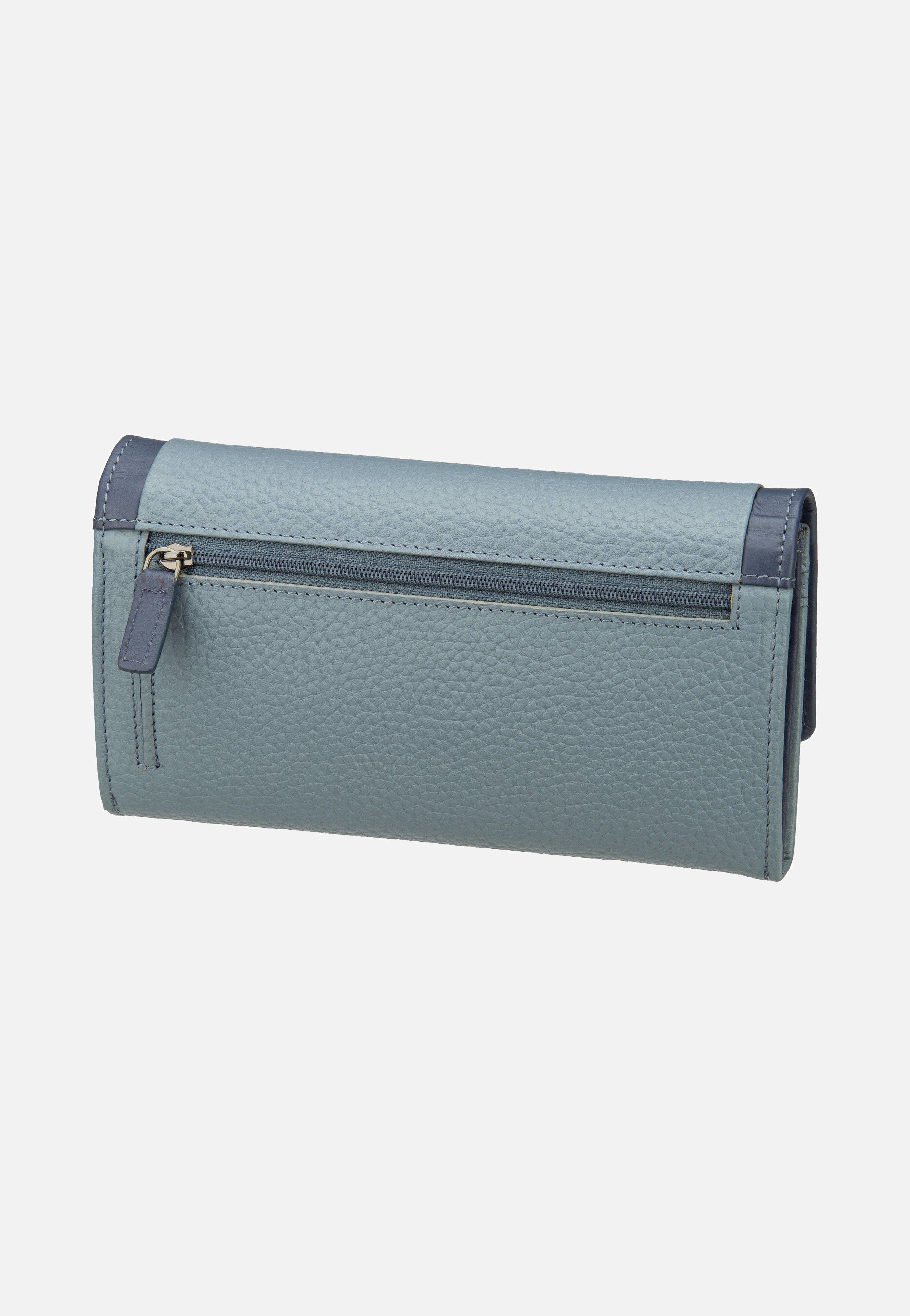 Bugatti Sina Ladies Long With Flap Denim Portemonnaie