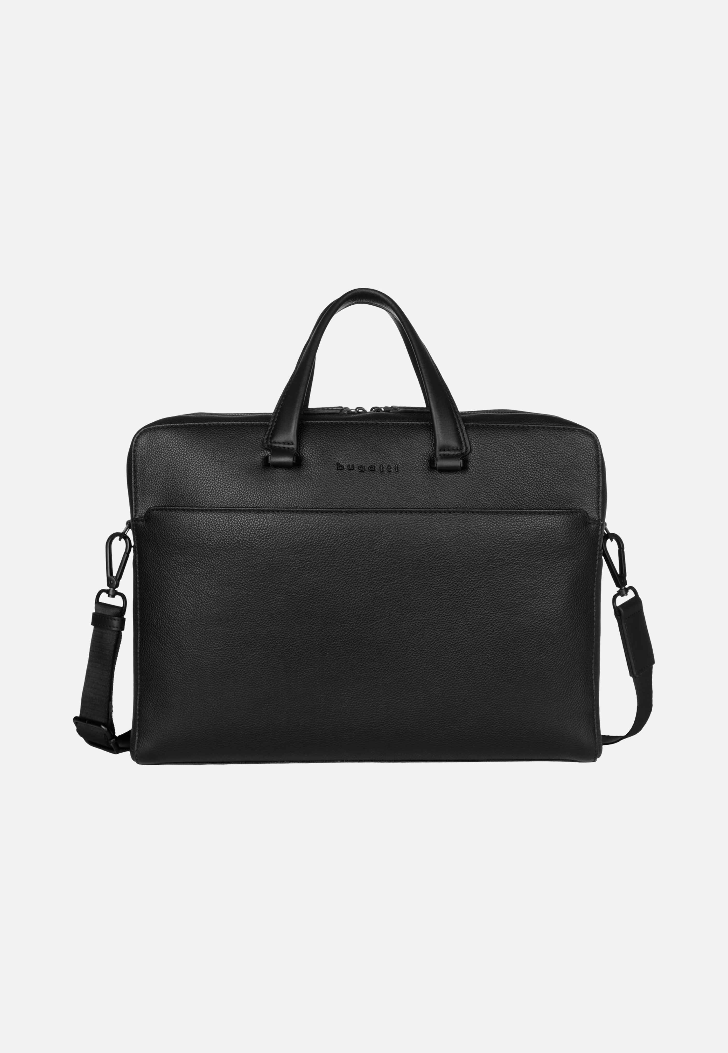 Bugatti Black Briefcase Large Black Aktentasche