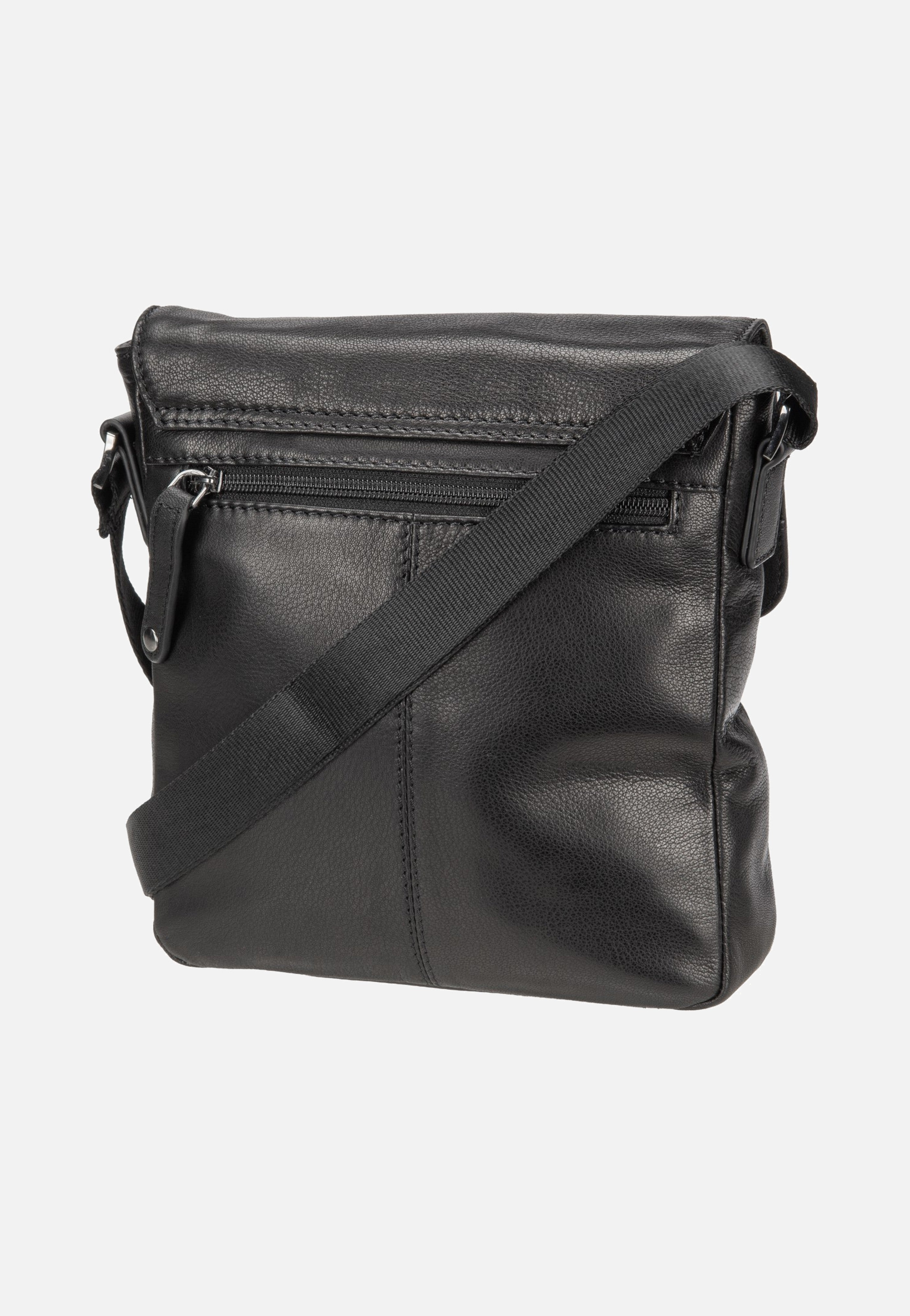 Bugatti Black Magic Shoulder Bag With Flap Black Schultertasche