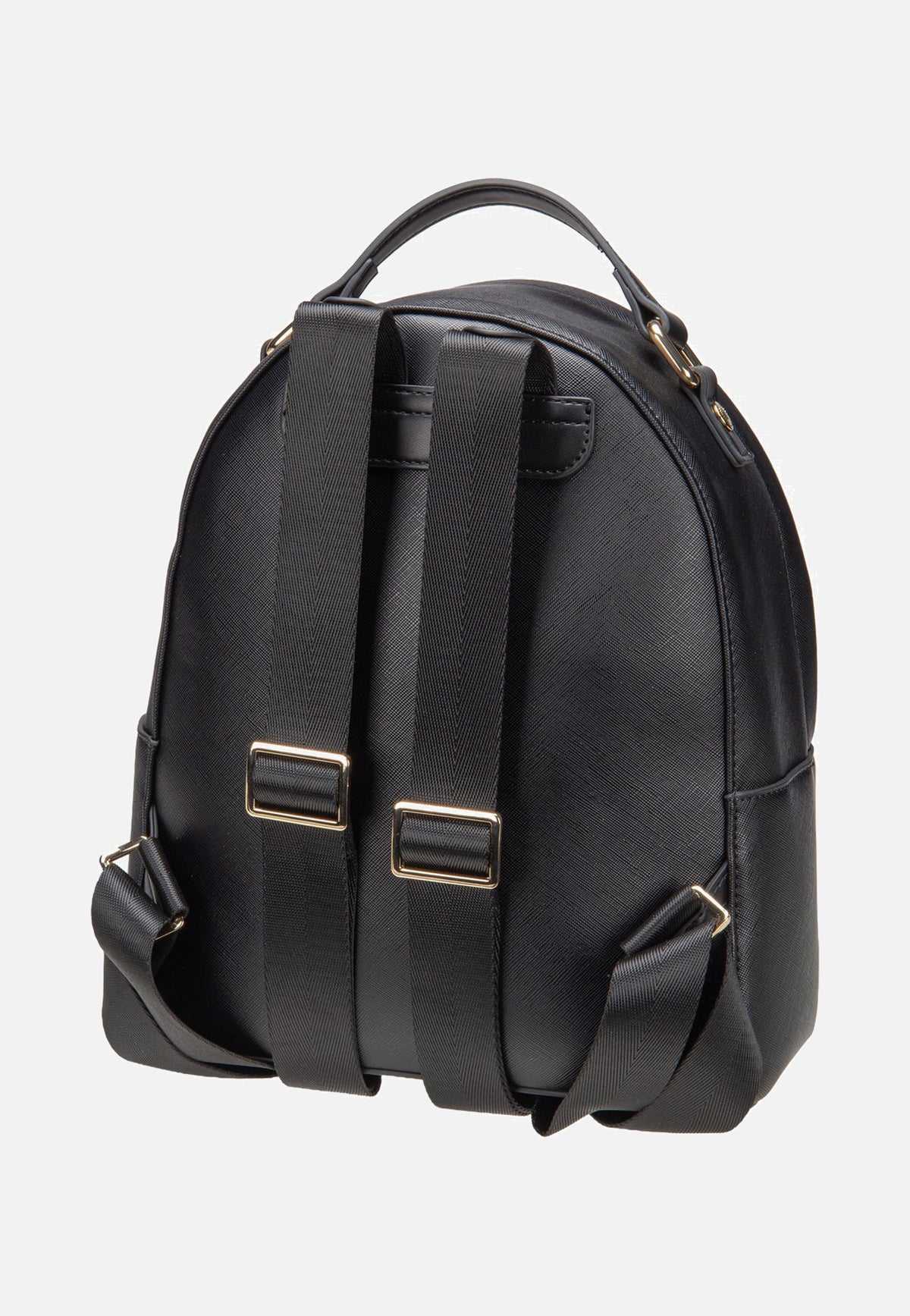 Bugatti Ella Saffiano Backpack Small Black Rucksack