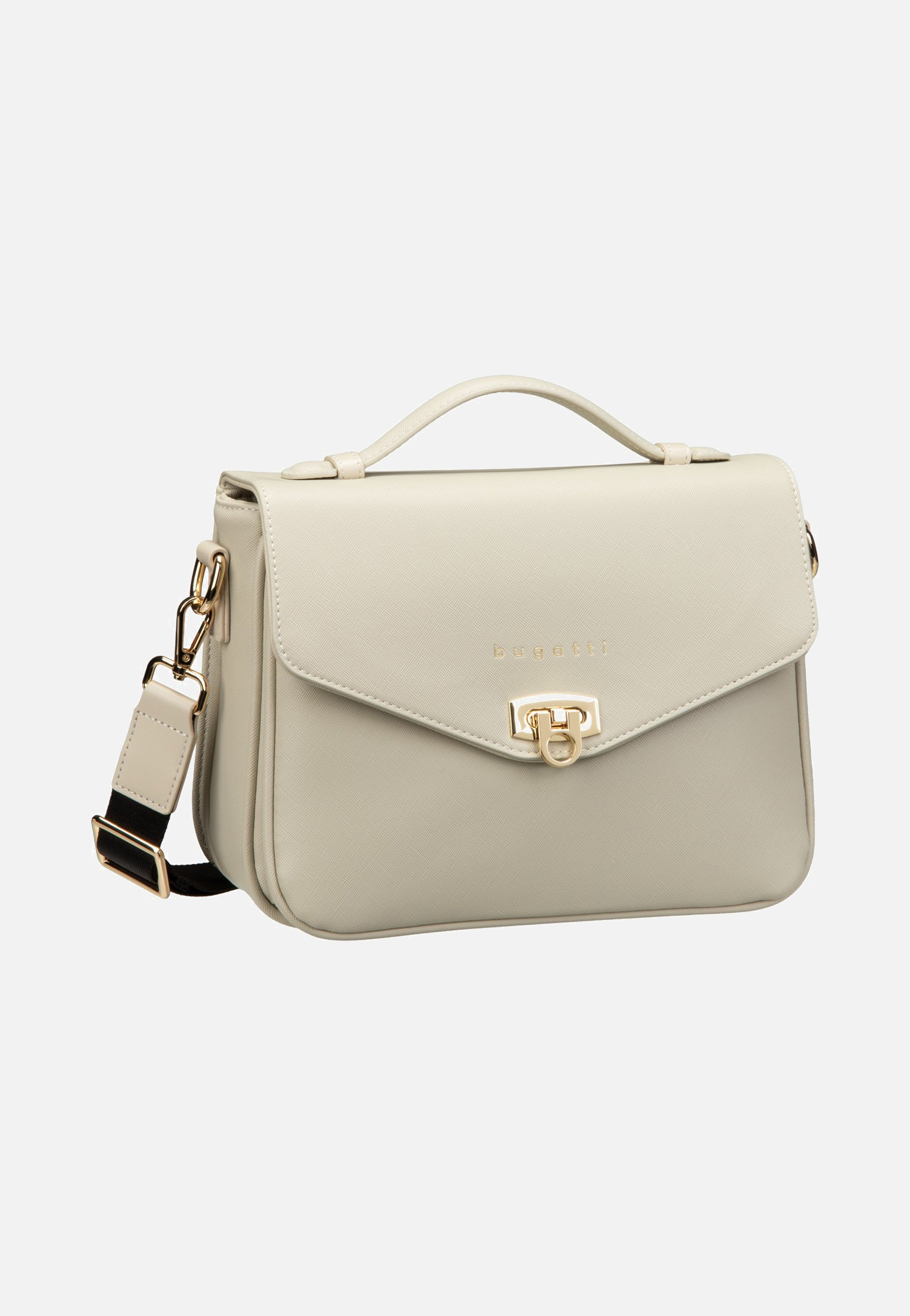 Bugatti Ella Saffiano Classic Bag Beige Schultertasche